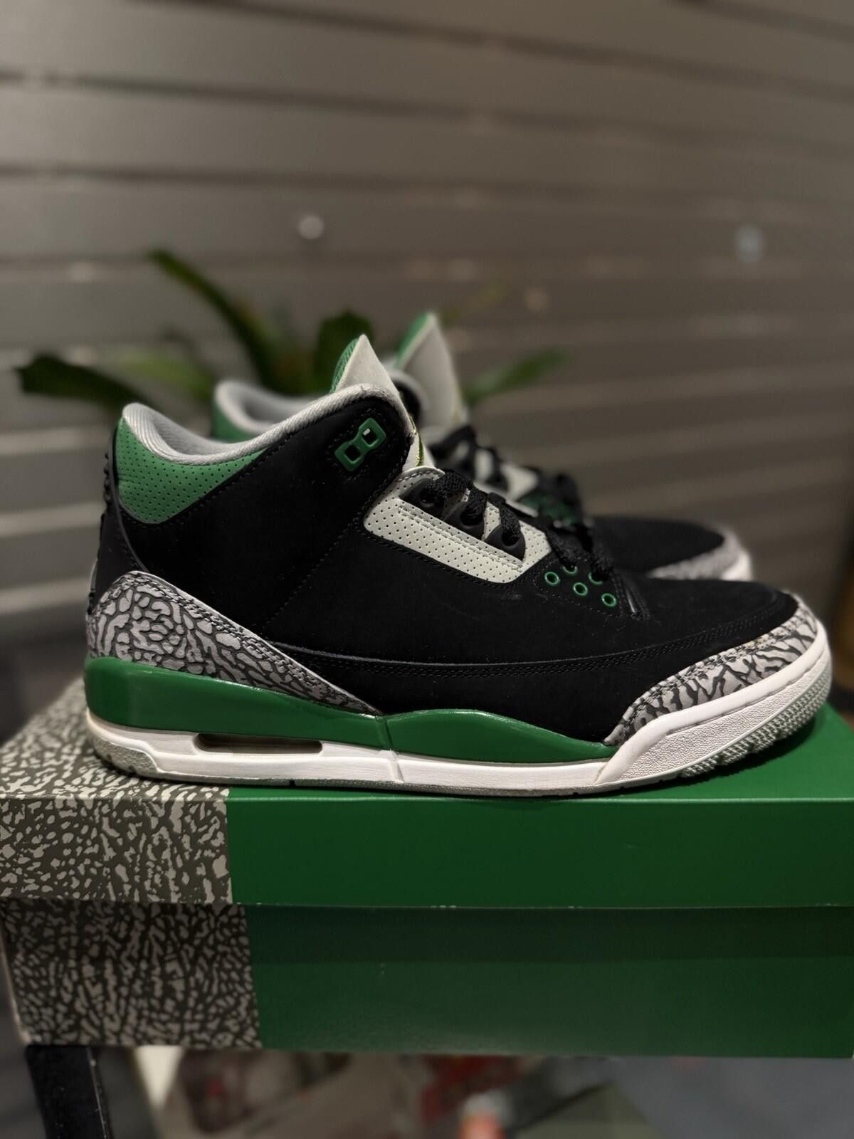 Jordan Brand Air Jordan 3 'Pine Green' Men's Size 10 Pre-owned Sneakers Size US 10 / EU 43 - 4 Thumbnail
