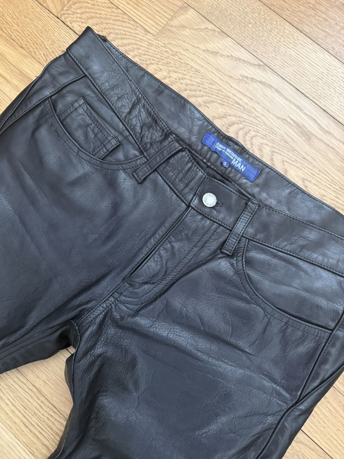 Junya Watanabe × Supreme Junya Watanabe leather pants CDG AD2007 cowhide Size US 31 - 1 Thumbnail