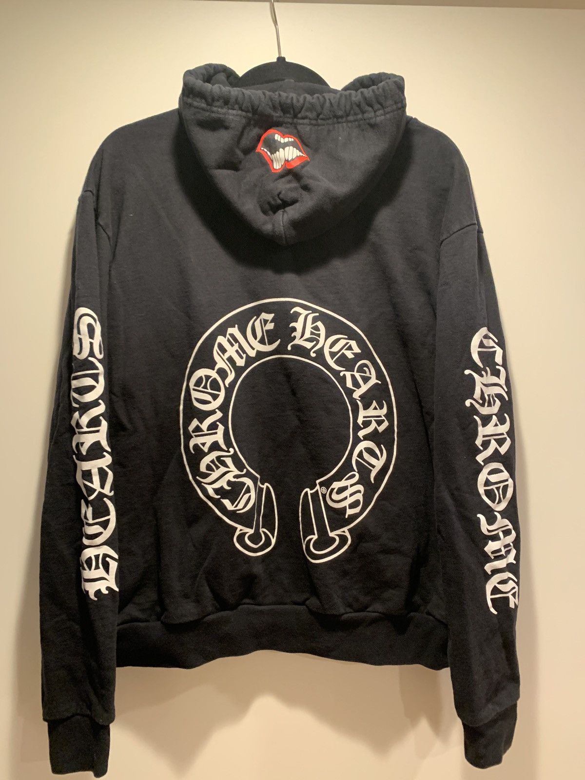 Chrome Hearts Chrome Hearts x Matty Boy Chomper Horseshoe Hoodie Black Grailed