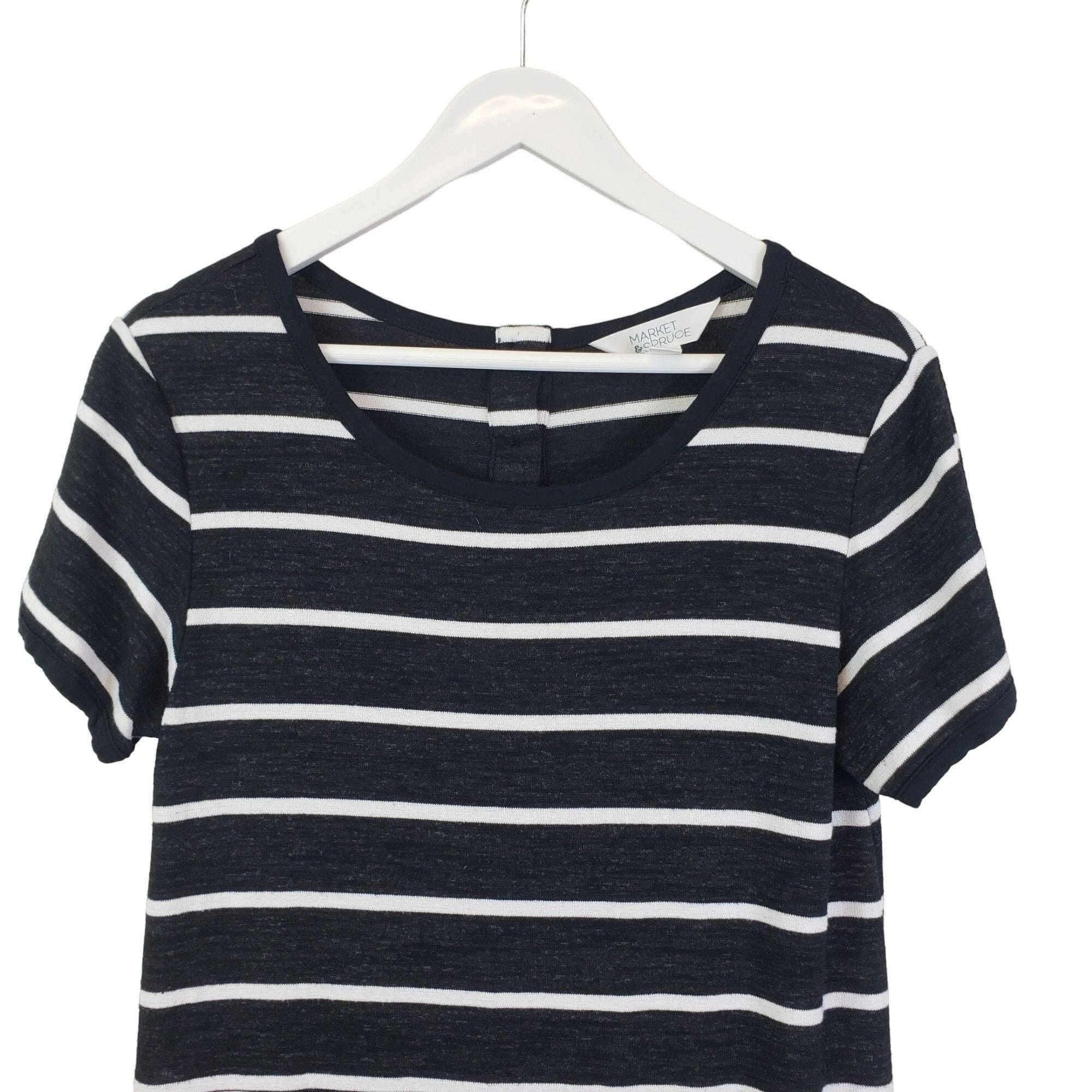 Market Market & Spruce Britta Striped T-Shirt Mini Dress Size Small Size S / US 4 / IT 40 - 4 Thumbnail