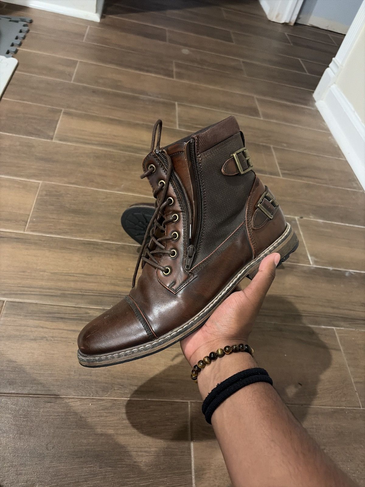 Vintage Vintage Brown Americana Combat Boots Size US 11 / EU 44 - 4 Thumbnail