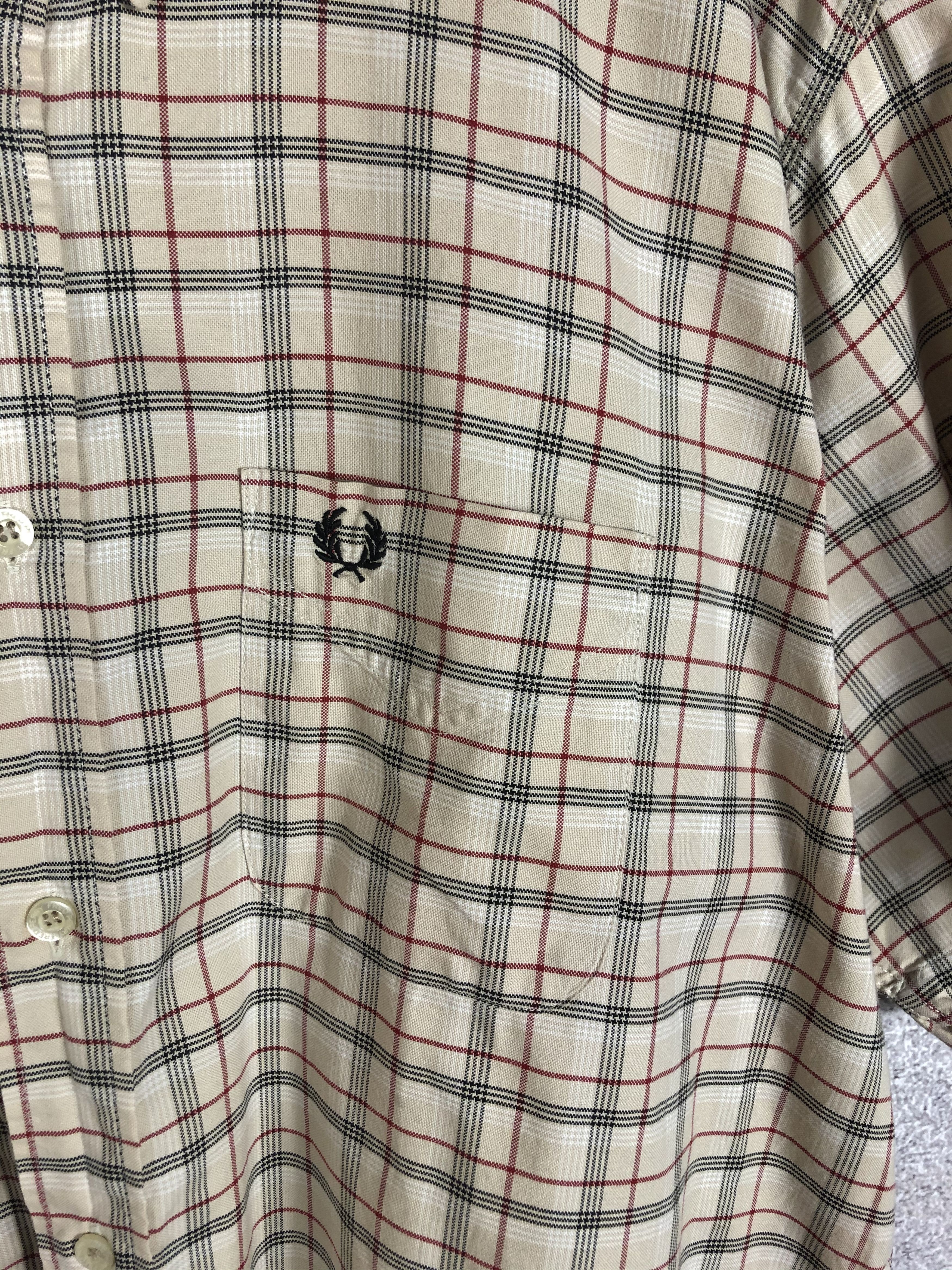 Fred Perry Fred Perry Vintage Check Shirt Button Up Short Sleeve Size US XL / EU 56 / 4 - 2 Thumbnail
