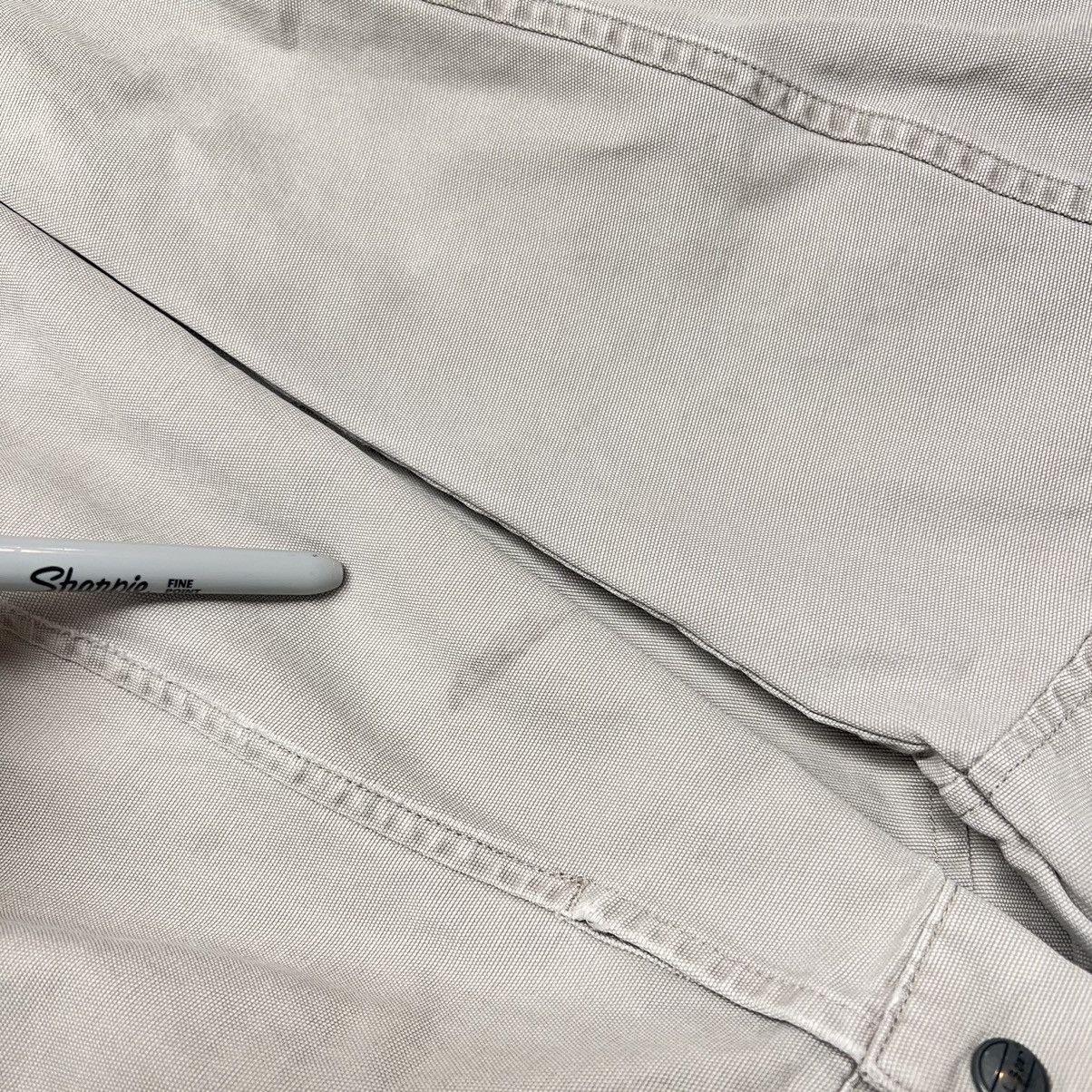 VTG LL Bean Jacket Beige Bomber Chore Canvas Full Zip