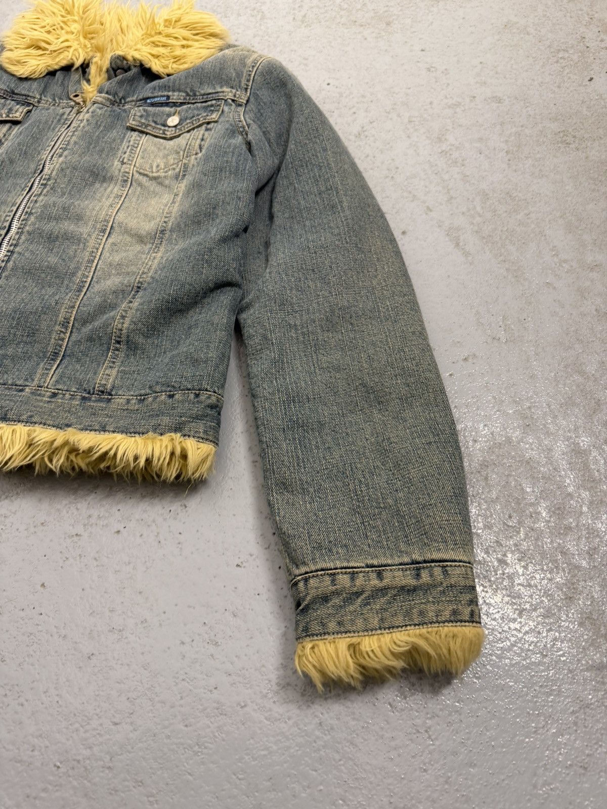 Diesel Vintage 00s Diesel Fur Y2K Jeans Jacket Size S / US 4 / IT 40 - 3 Thumbnail