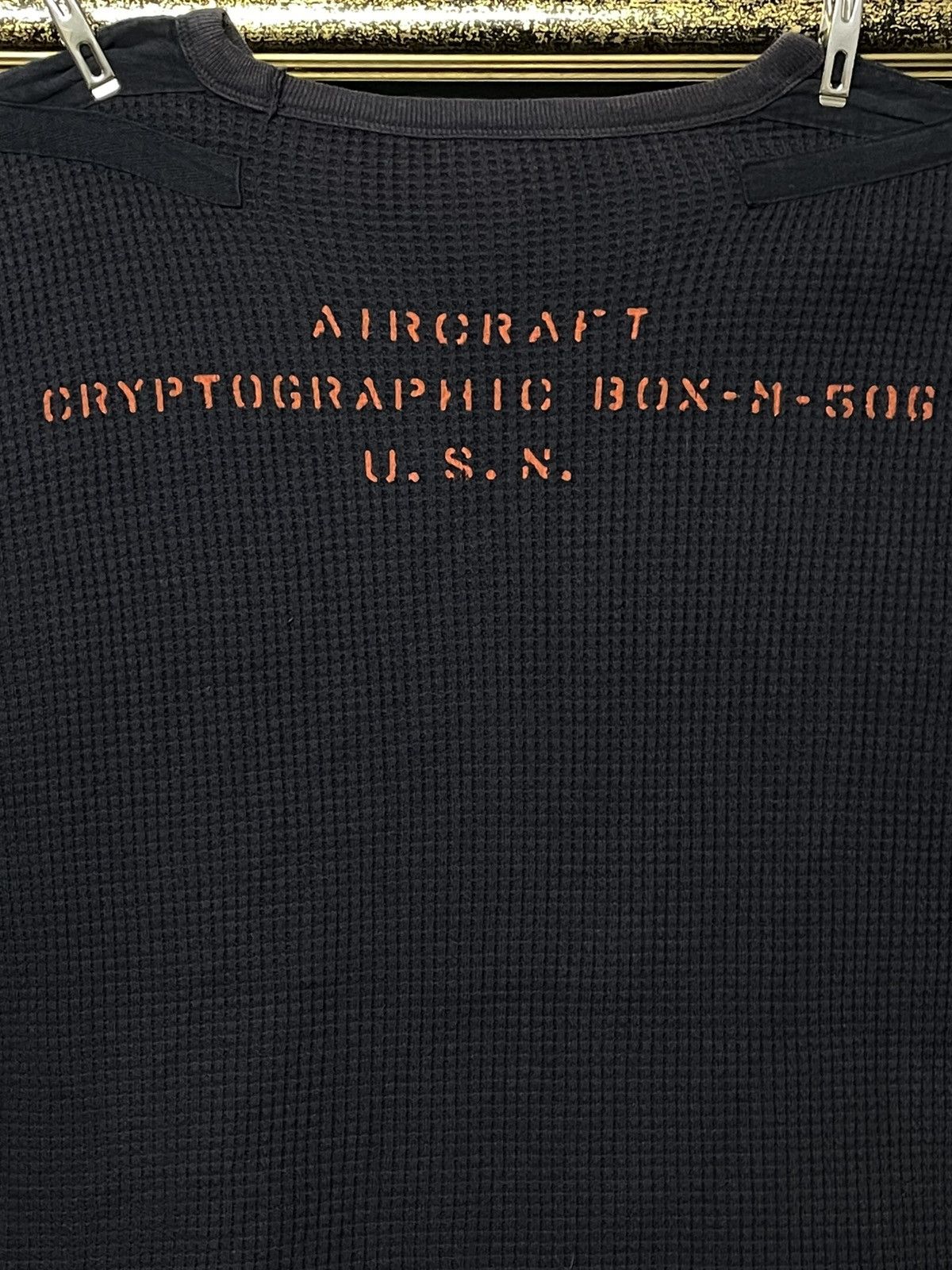 Avirex × Designer × Vintage Vintage 90s Designer Avirex Airvraft Cryptographic Thermal Size US M / EU 48-50 / 2 - 7 Thumbnail