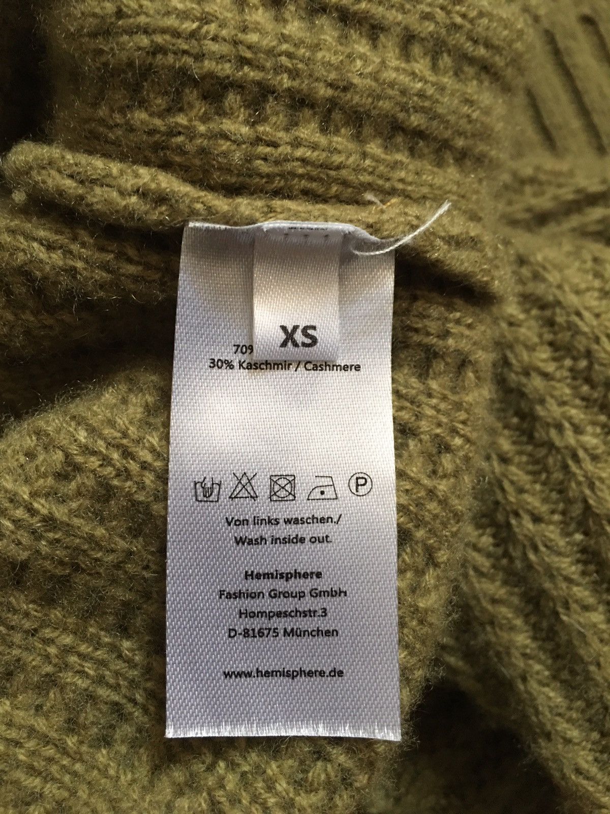 Designer HEMISPHERE Wool Cashmere Sweater Cardigan Size XS Size XS / US 0-2 / IT 36-38 - 10 Thumbnail