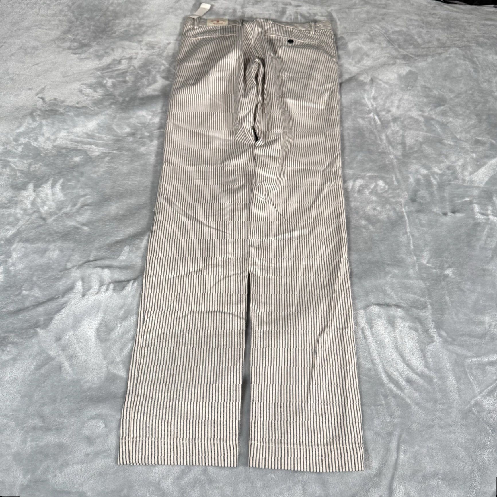Brooks Brothers Brooks Brothers Red Fleece Striped Dress Pants Mens 30x34 Slim Fit Cotton NEW Size US 30 / EU 46 - 2 Thumbnail