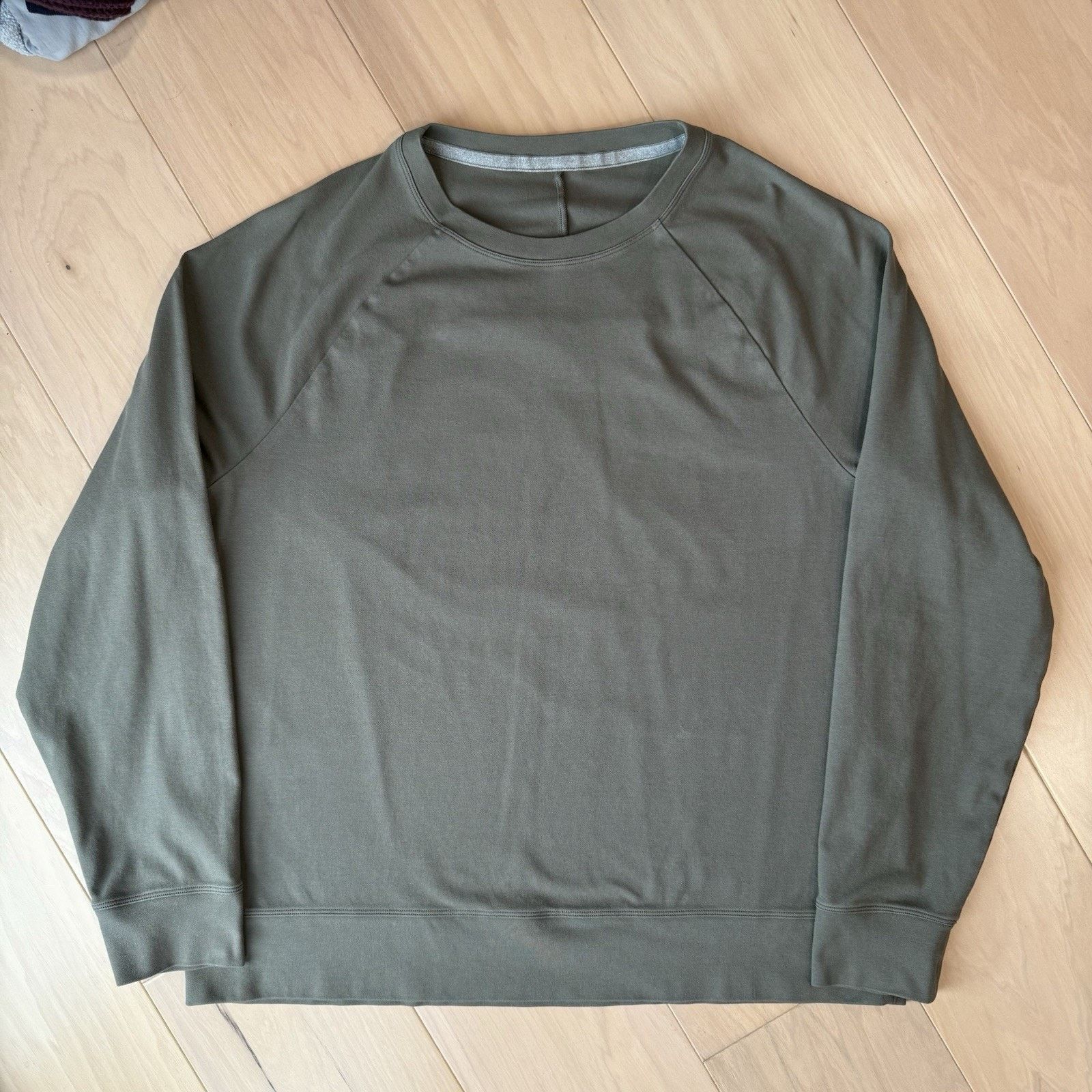 Lululemon Lululemon City Sweat Crew Neck Large Green Sweatshirt Size US L / EU 52-54 / 3 - 2 Thumbnail