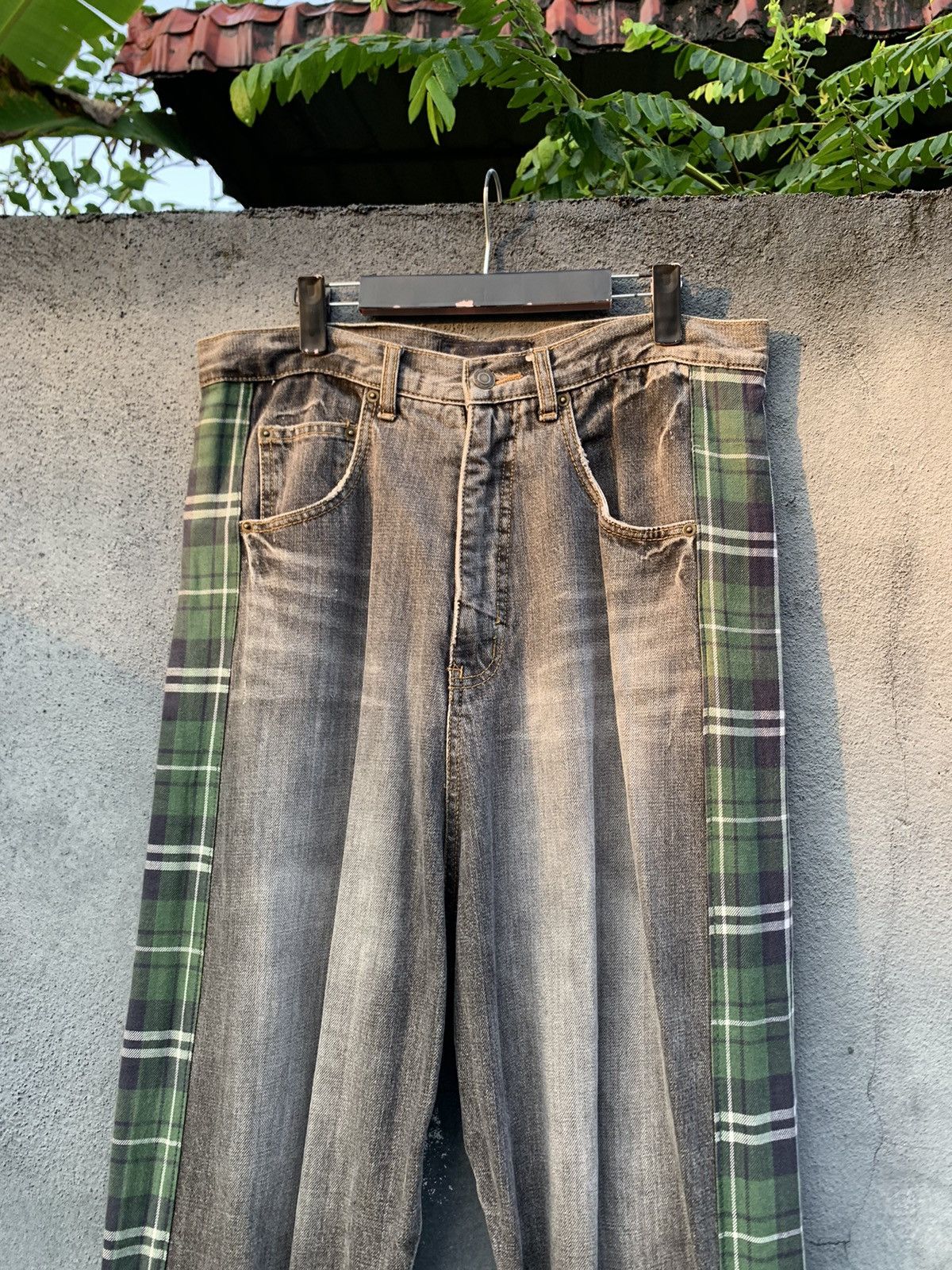 Vintage 👹Vintage Washed Faded Y2k Baggy Jogger Jeans Size US 32 / EU 48 - 9 Thumbnail