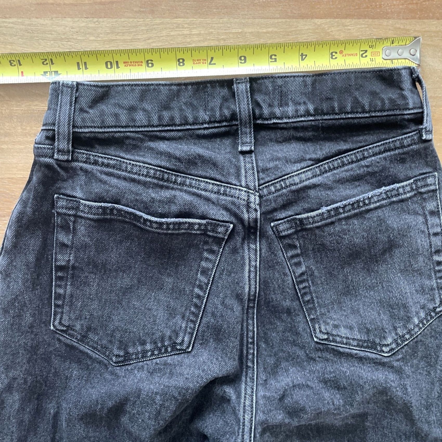 Abercrombie & Fitch VINTAGE Abercrombie & Fitch Jeans Women 00R 24x29 Black High Rise Button Fly 5-Pocket Denim Rock Grunge 90s Mens Women Boys Girls Size 24" / US 00 / IT 34 - 7 Thumbnail