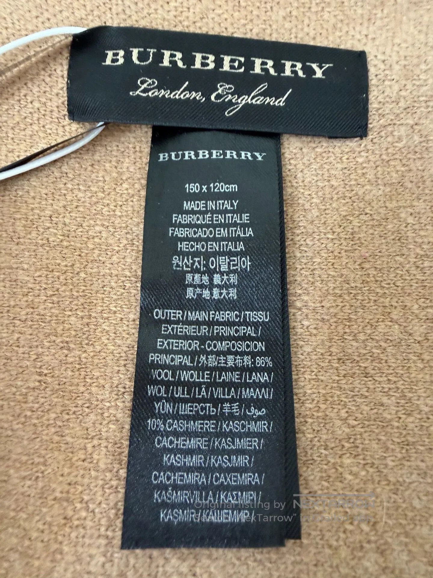 Burberry Burberry Camel Hooded Cape Shawl. Size ONE SIZE - 4 Thumbnail