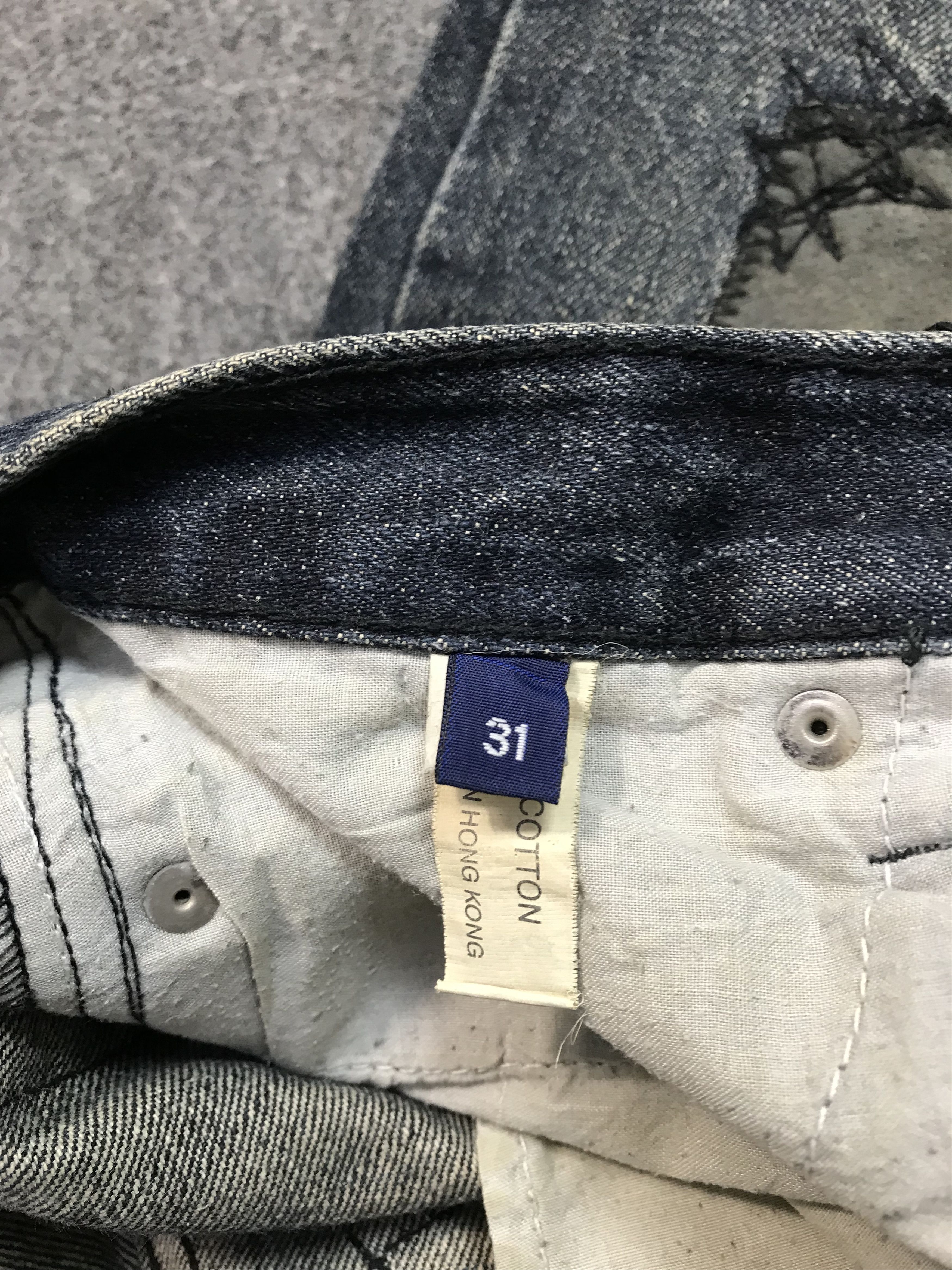 Other Solberry Distressed Art Patchworks Indigo Denim Jeans Size US 32 / EU 48 - 11 Thumbnail
