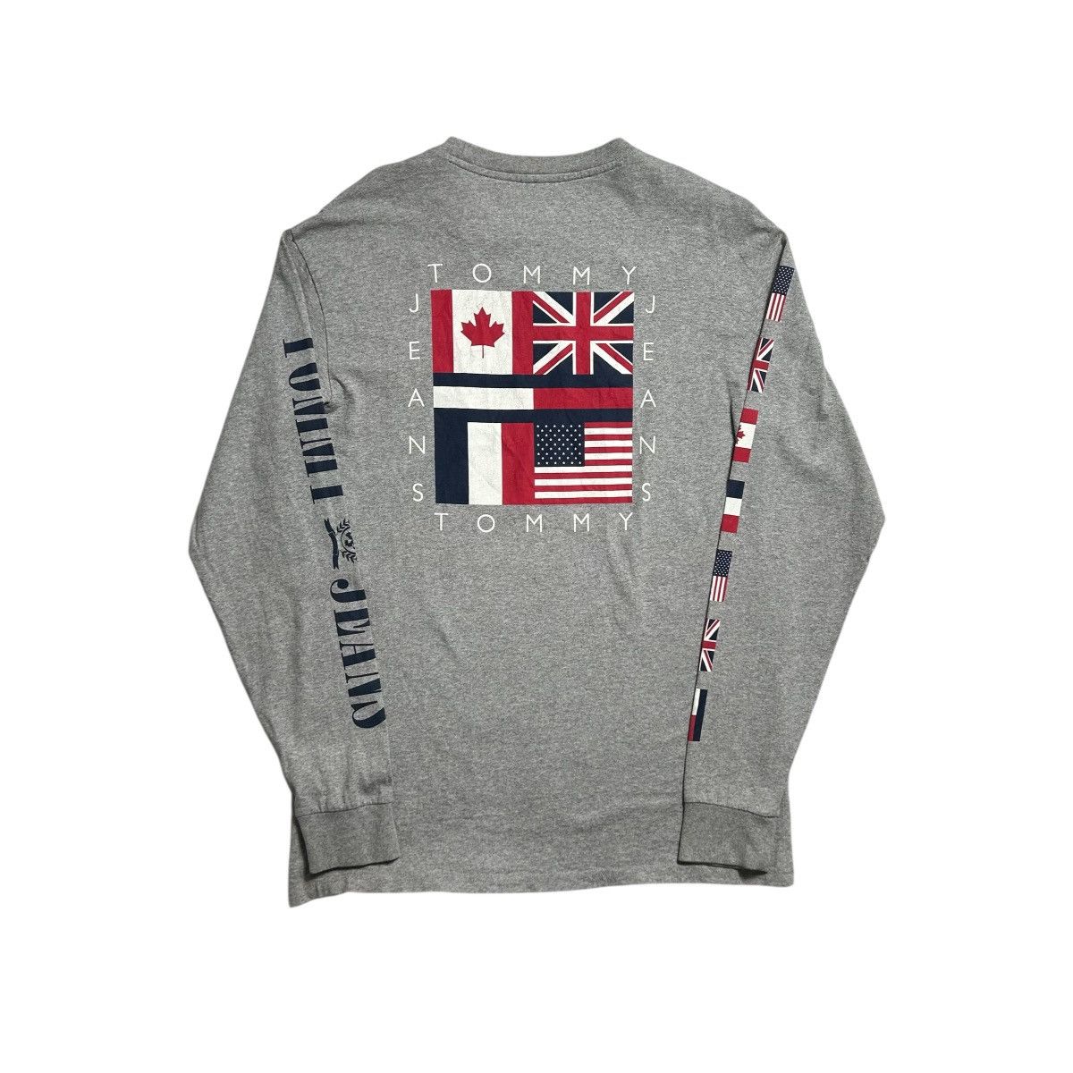 Tommy Hilfiger × Vintage Vintage Tommy Hilfiger Big Logo Long Sleeve T shirt Size M / US 6-8 / IT 42-44 - 2 Thumbnail