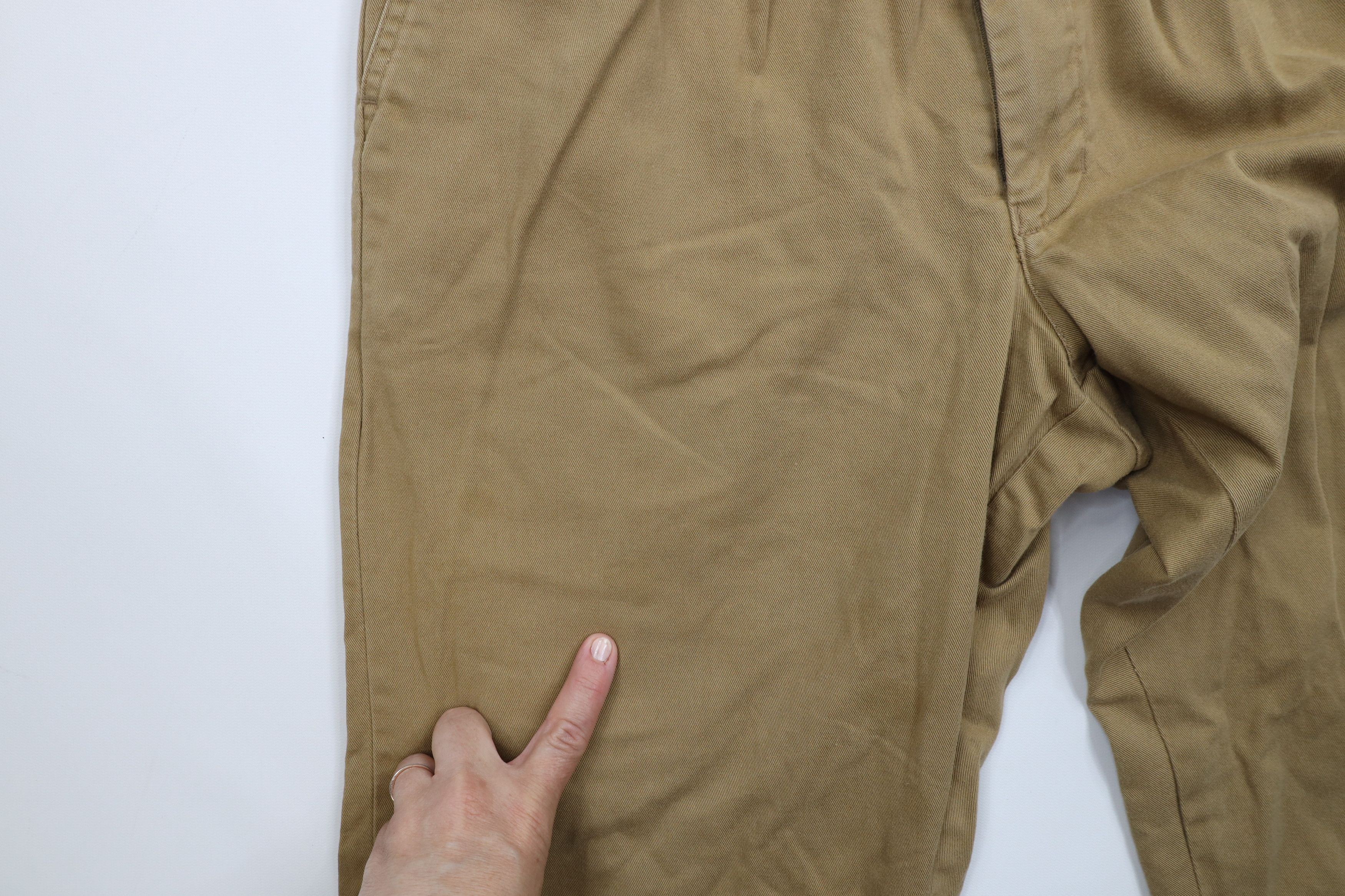 Vintage Vintage 90s Streetwear Lined Wide Leg Pants Beige Brown Size US 36 / EU 52 - 9 Thumbnail