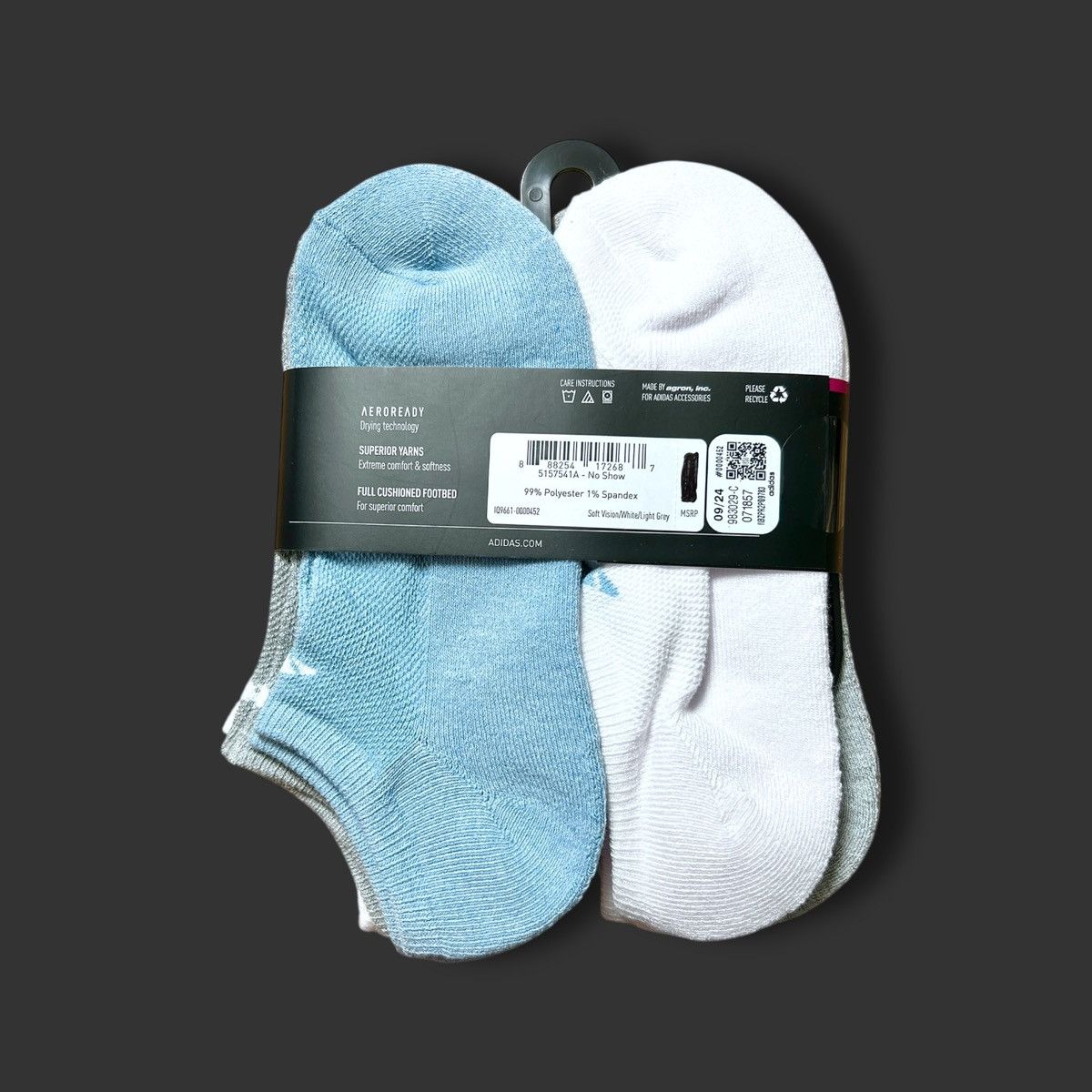 Adidas Adidas Women’s Multicolor Cushioned Socks 6-Pack Sz 5-10 Size ONE SIZE - 2 Thumbnail