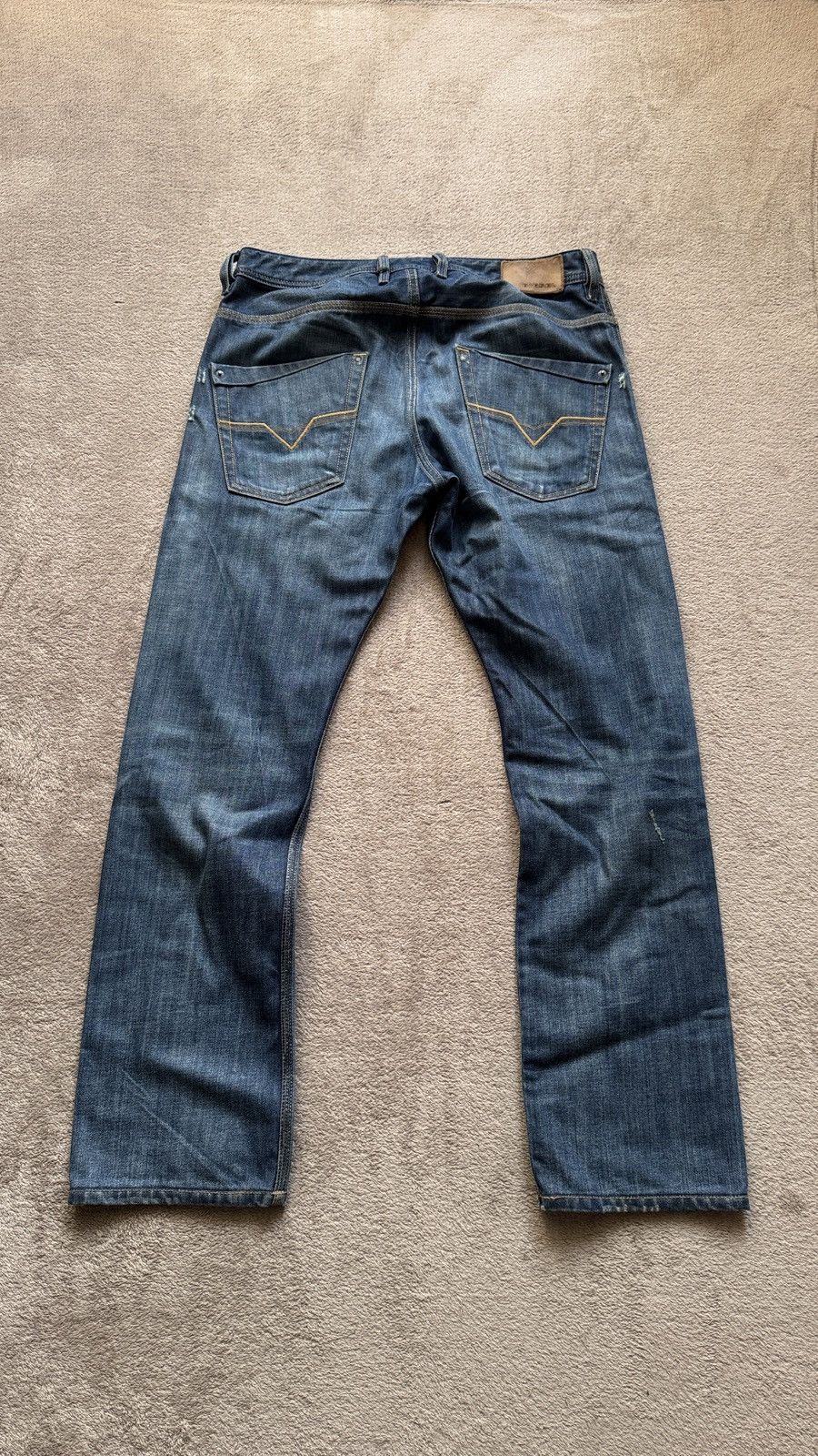 If Six Was Nine Diesel Krooley Y2K Wash Faded Ripped Jeans LGB ifsixwasnine Size US 31 - 3 Thumbnail