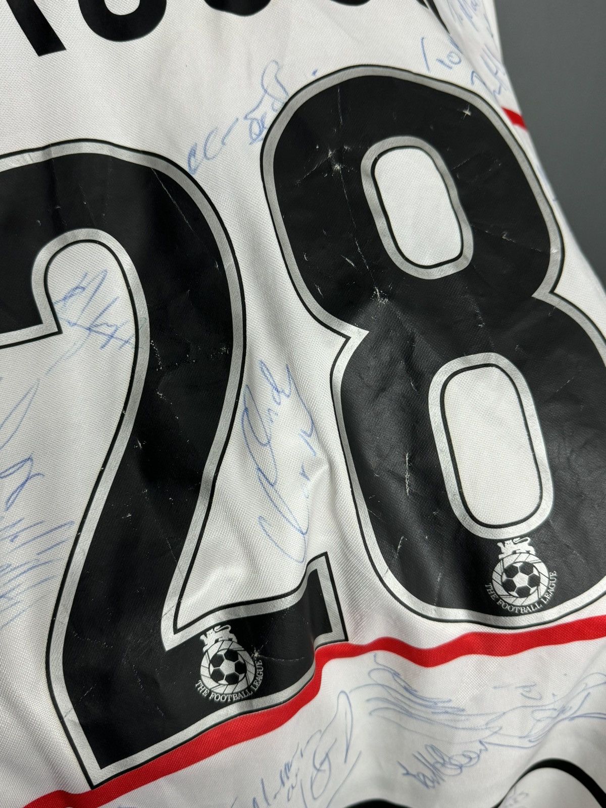 Le Coq Sportif Queens Park Rangers 99/00 Away Crouch Signed Football Jersey Size US XXL / EU 58 / 5 - 11 Thumbnail