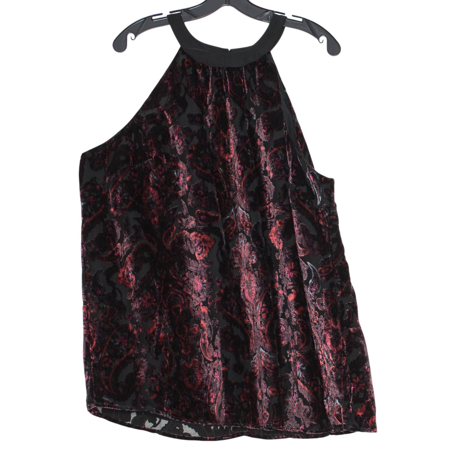 Torrid Torrid Paisley Burnout Velvet Halter Tunic Tank Top 2 2X Size XXL / US 16-18 / IT 52-54 - 2 Thumbnail