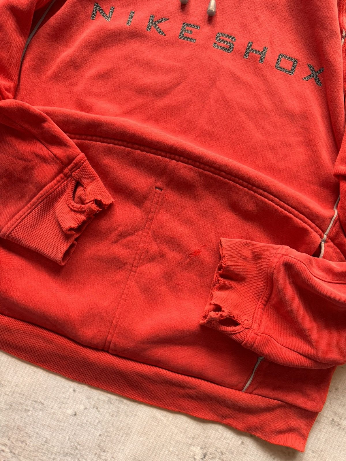 Nike × Vintage NIKE SHOX VINTAGE CENTER LOGO OVERSIZE BOXY HOODIE Size US M / EU 48-50 / 2 - 6 Thumbnail