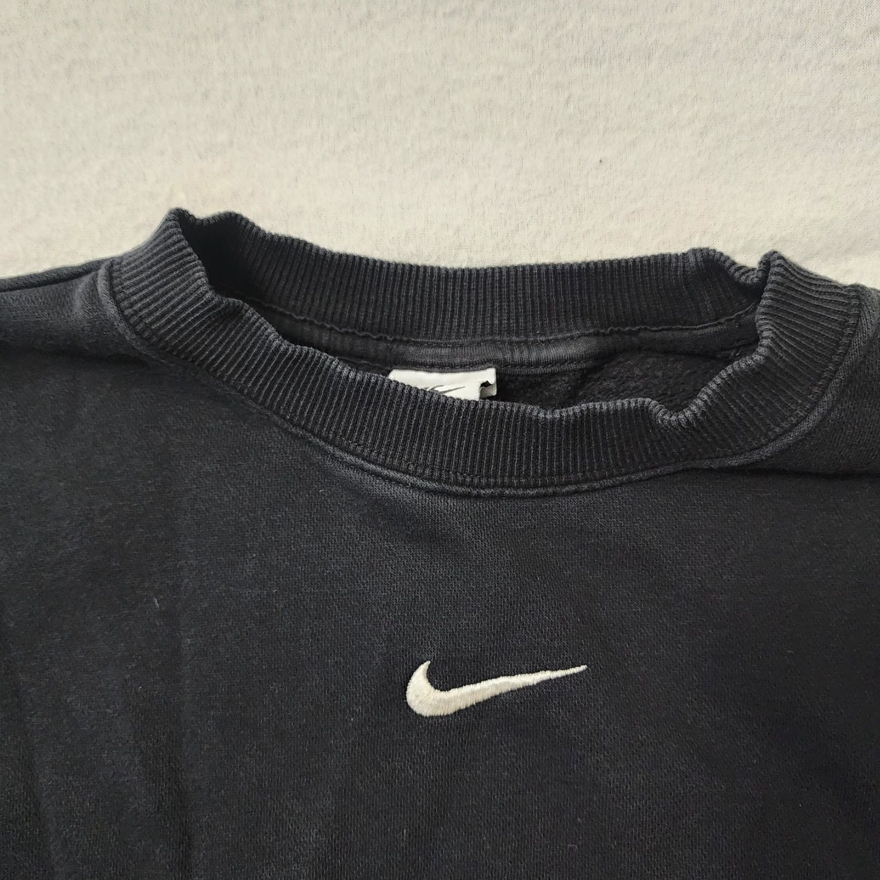 Nike Nike Sweatshirt Woman XS Black Check Swoosh Pullover Crewneck Skater Activewear Pullover Size XS / US 0-2 / IT 36-38 - 4 Thumbnail