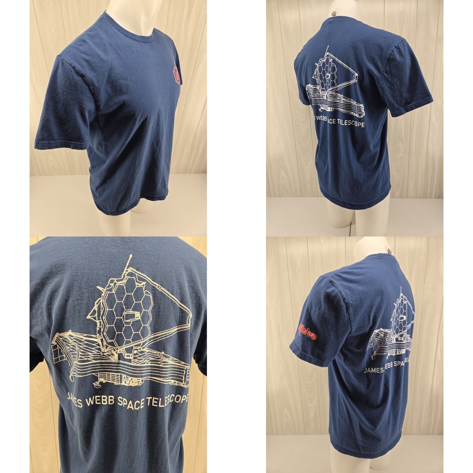 NASA Nexolve NASA Shirt Mens Medium Blue James Webb Space Telescope Logo Shirt Size US M / EU 48-50 / 2 - 8 Thumbnail