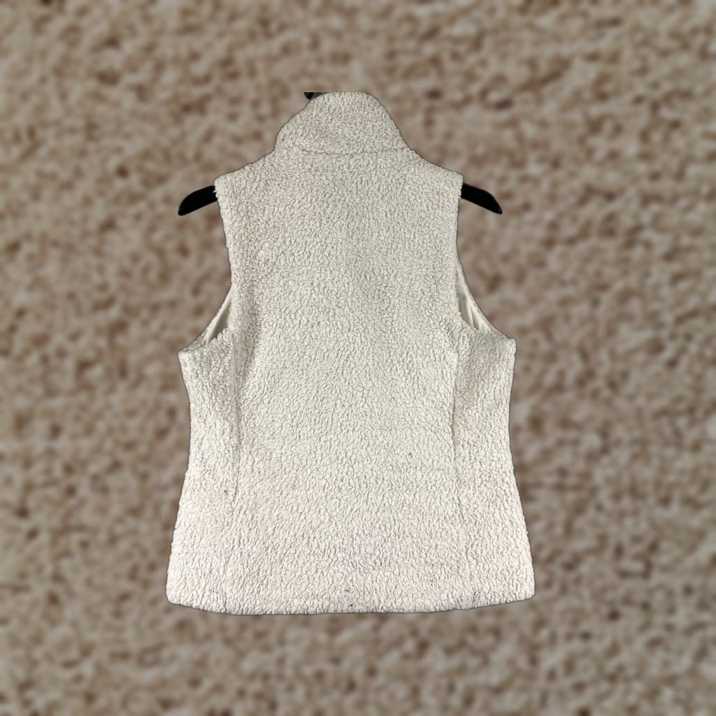 Patagonia Patagonia Vest Womens Small White 100% Polyester Fleece Full Zip Deep Pile Size S / US 4 / IT 40 - 1 Thumbnail