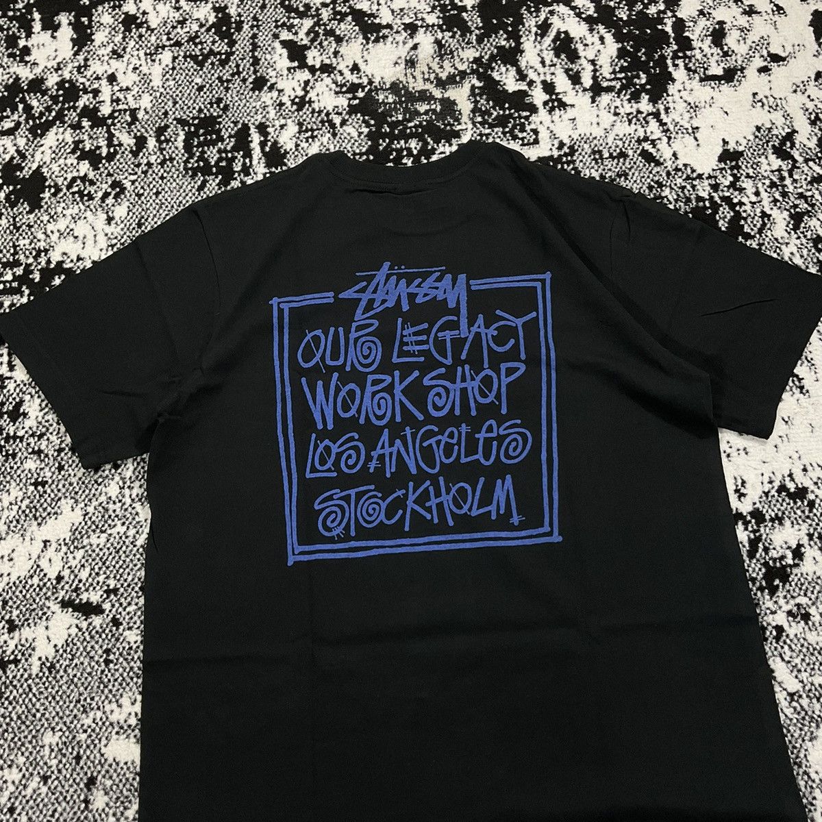 Stussy STUSSY OL FRAME PIGMENT DYED TEE IN BLACK - L Size US L / EU 52-54 / 3 - 2 Thumbnail