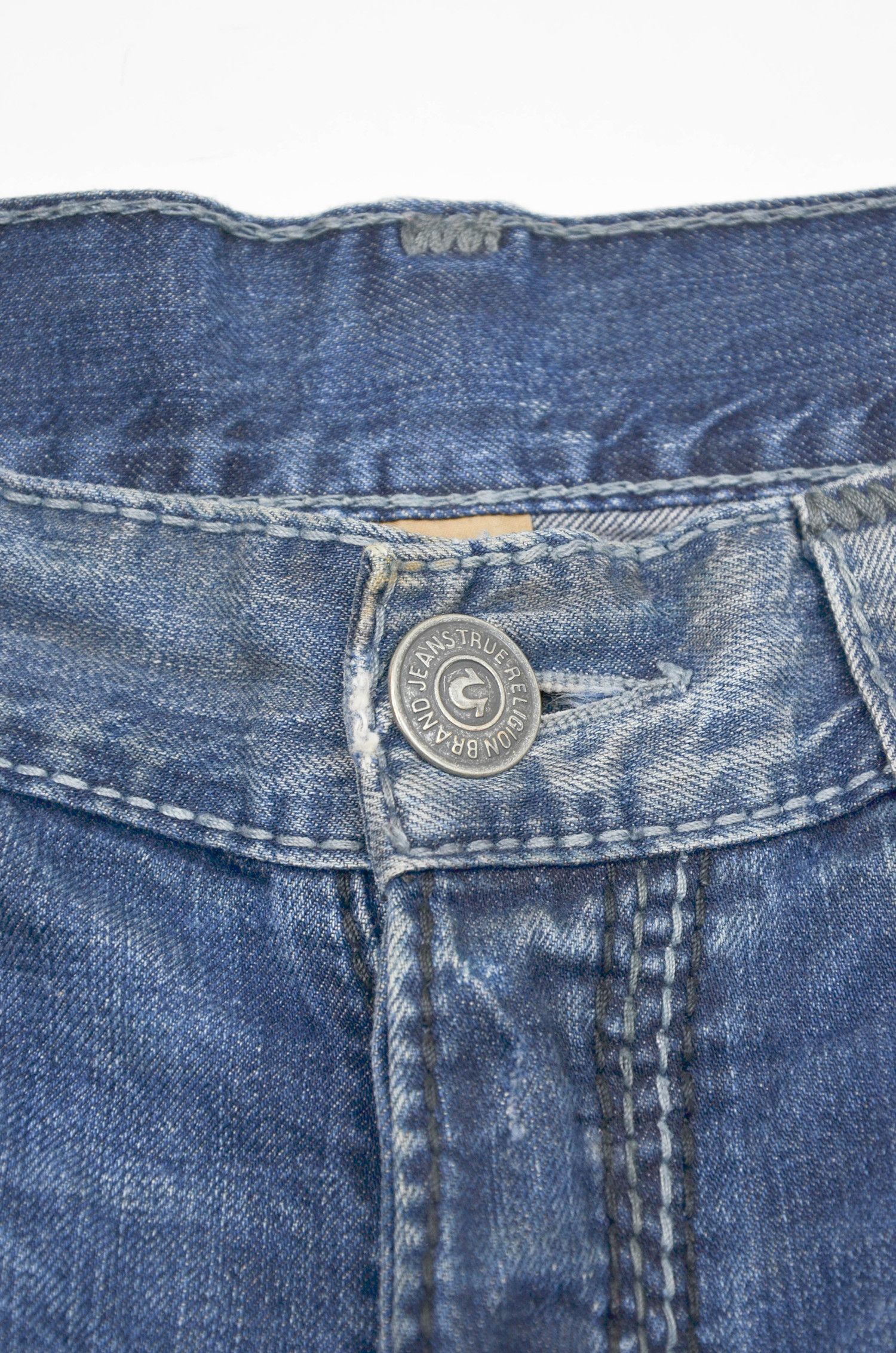 True Religion True Religion Dean Relaxed Slashed Big QT Jeans - Size 33 Size US 33 - 5 Thumbnail