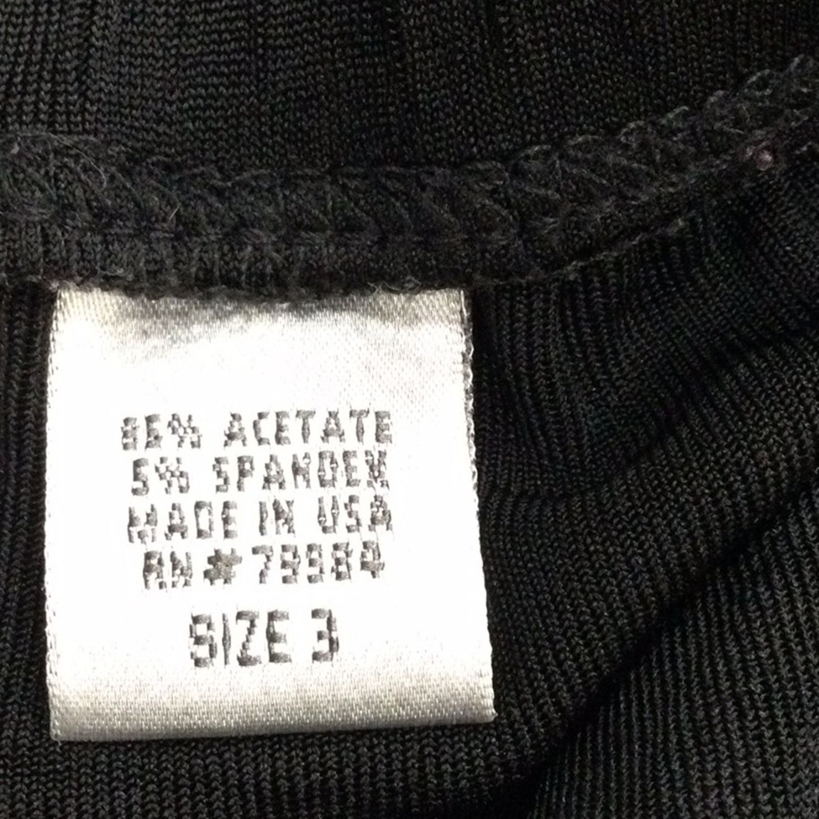 Chicos Chico's Travelers Black Elastic Waist Straight Skirt 3/XL/16 Size 38" / US 16 / IT 52 - 12 Thumbnail
