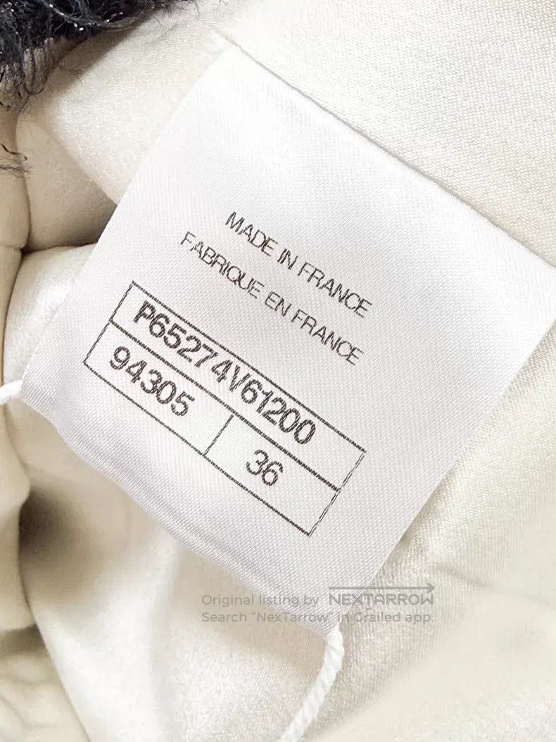Chanel Chanel Tassel white cuff stitching woven long-sleeved jack Size XS / US 0-2 / IT 36-38 - 6 Thumbnail