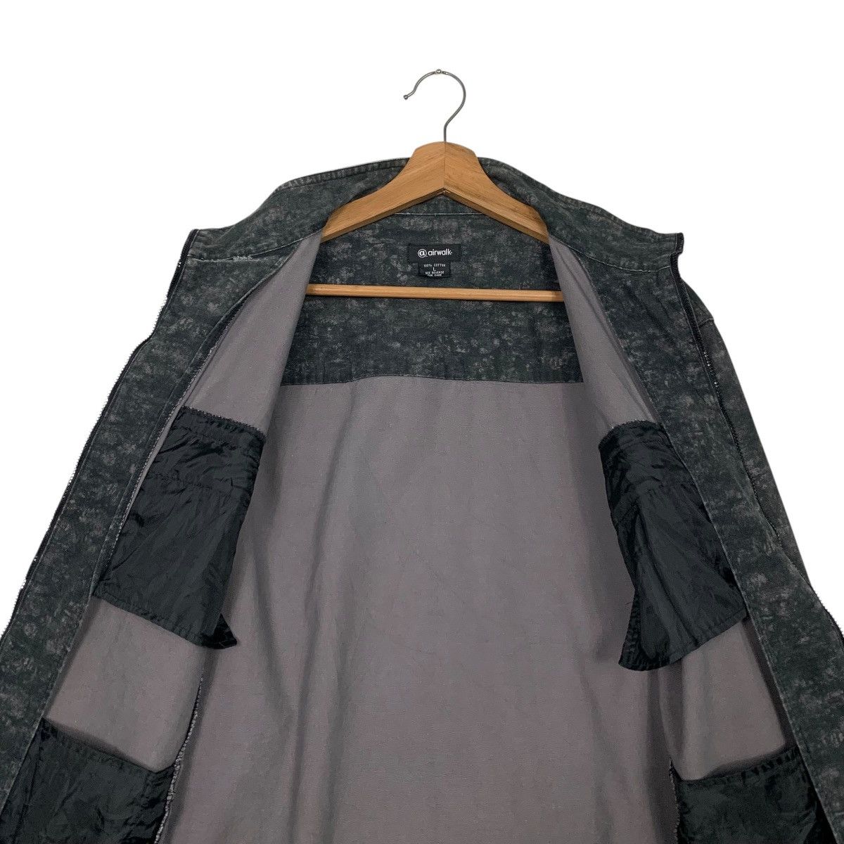 Airwalk AIRWALK Turtleneck 4 Pocket Acid Wash Jacket #2515-C114 Size US L / EU 52-54 / 3 - 11 Thumbnail