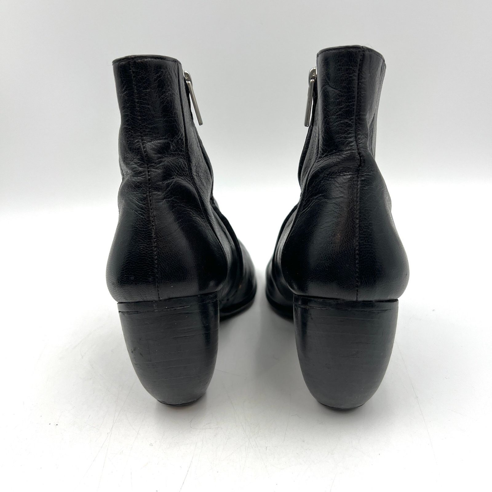 Other Tracey Neuls Black Leather Ankle Booties Dark Academia Size US 7.5 / IT 37.5 - 10 Thumbnail