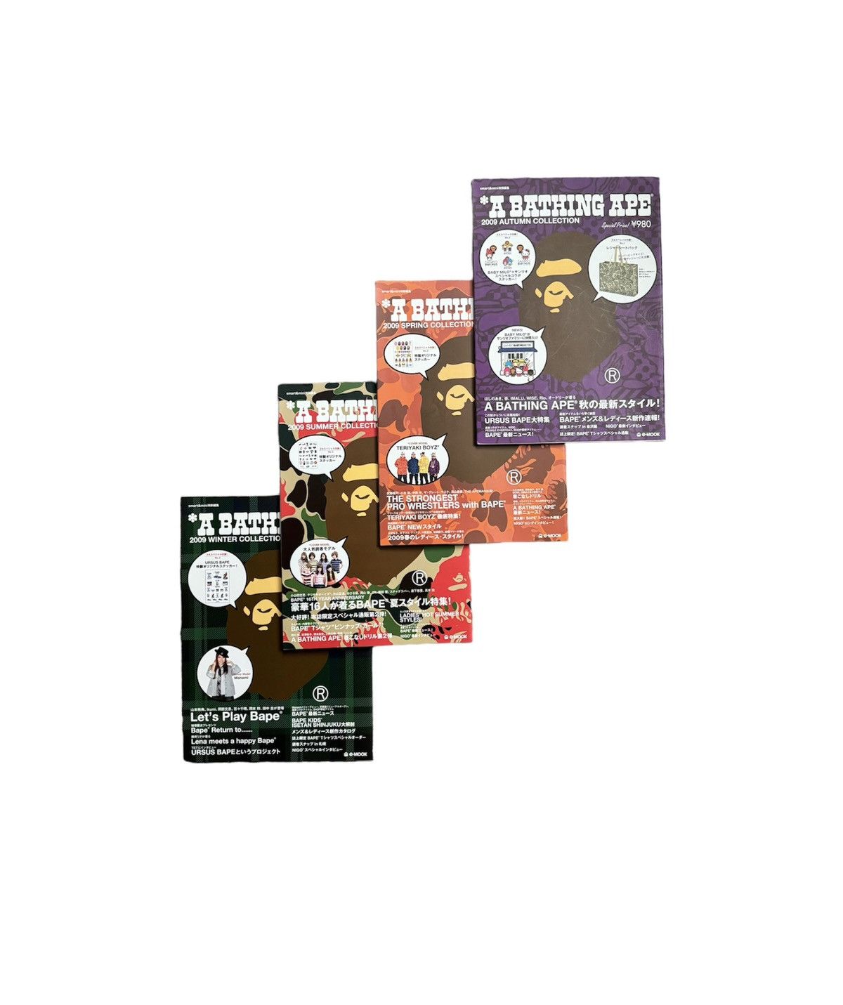 image of Full Set Bape 2009 Magazine E-Mook Bundle Deal, Men's