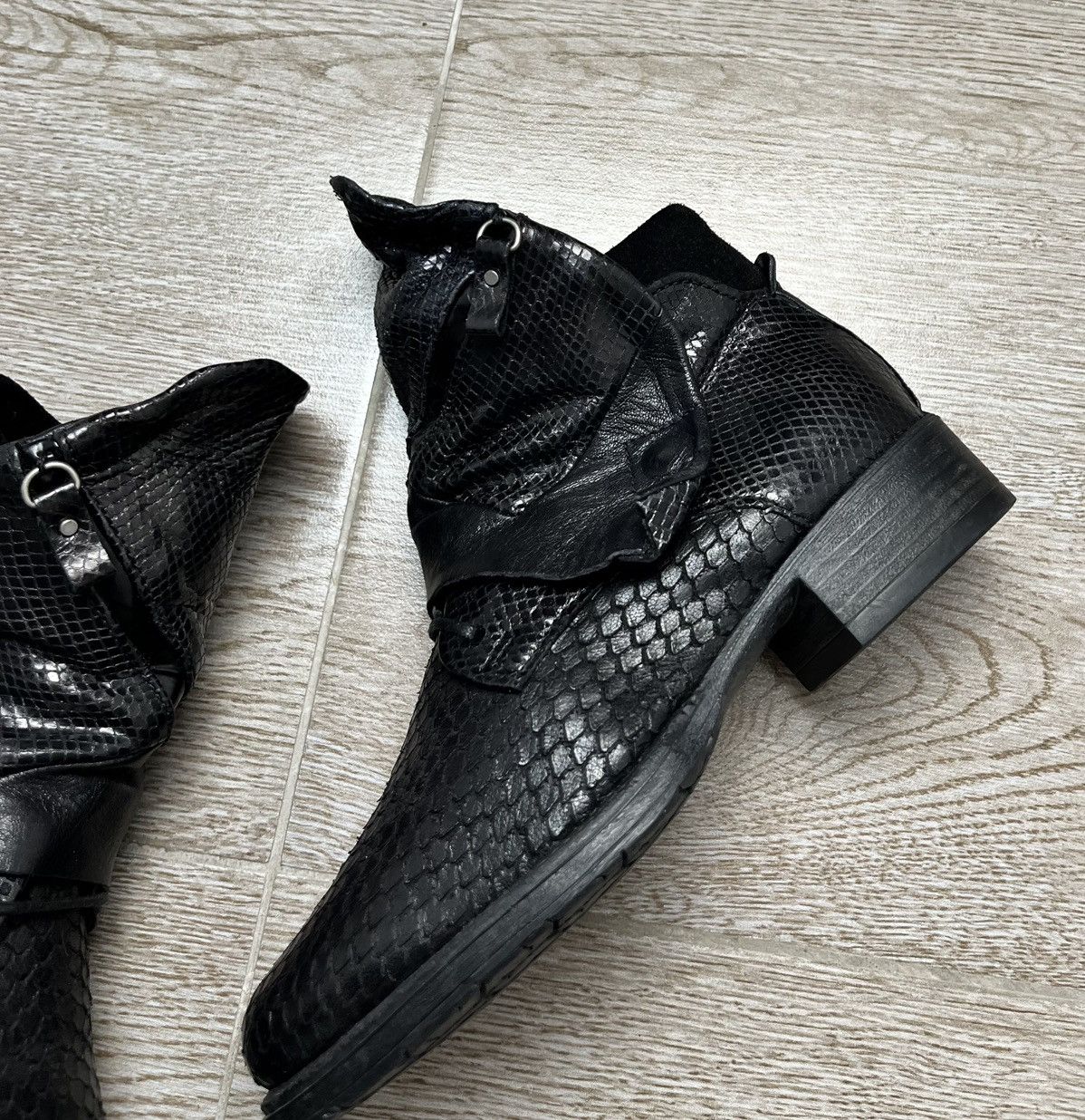 Guidi Python Leather A.S 98 Style Biker Guidi Style Boots 90s Size US 8 / IT 38 - 4 Thumbnail