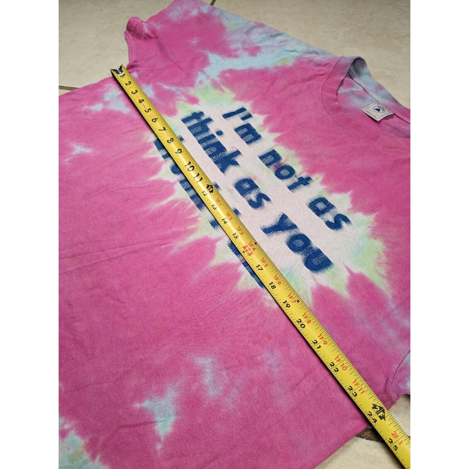 Delta "I’m Not As Think As You Drunk I Am" XL Tie dye Tshirt Delta Size US XL / EU 56 / 4 - 8 Thumbnail
