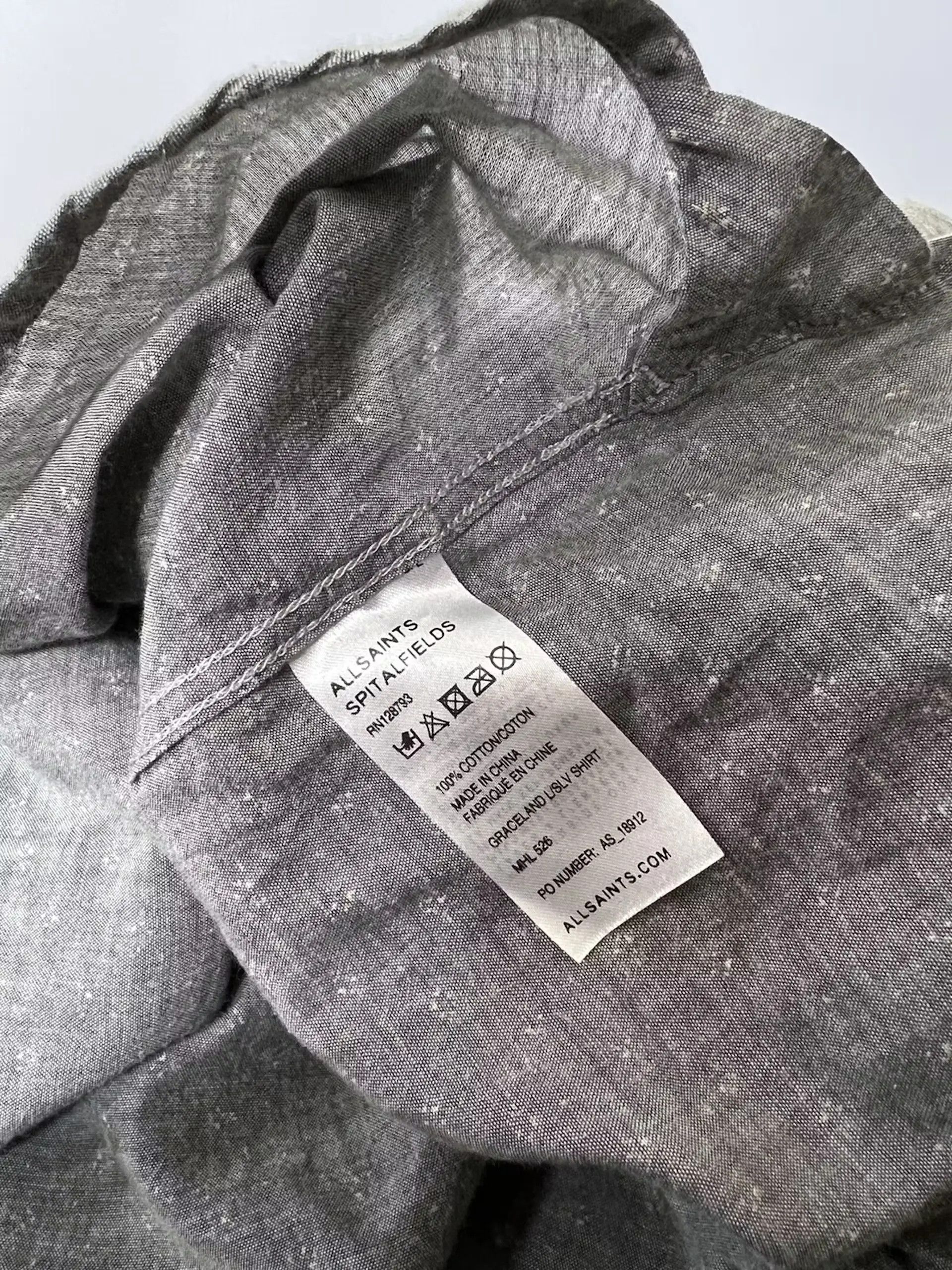 Allsaints All Saints Graceland L/SLV Shirt Size US XL / EU 56 / 4 - 4 Thumbnail