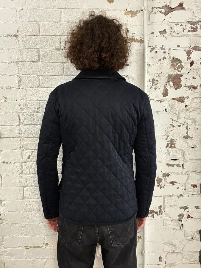 Gucci 2000s Gucci Navy Asymmetrical Quilted Officer Jacket Size US S / EU 44-46 / 1 - 3 Thumbnail