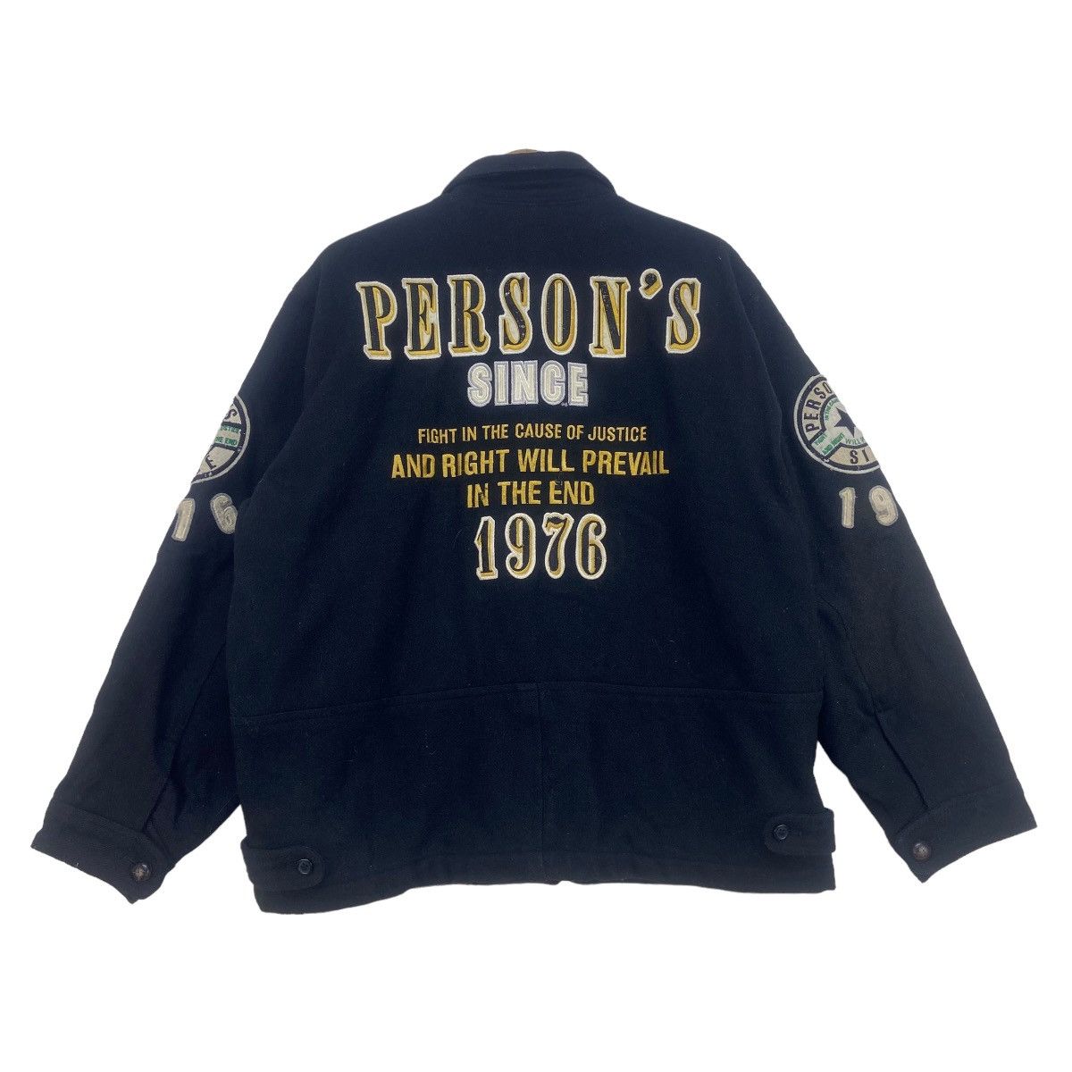 Japanese Brand × PERSON'S × Vintage Person’s Fight in The Cause of Justice Wool Heavy Varsity Size US M / EU 48-50 / 2 - 1 Thumbnail