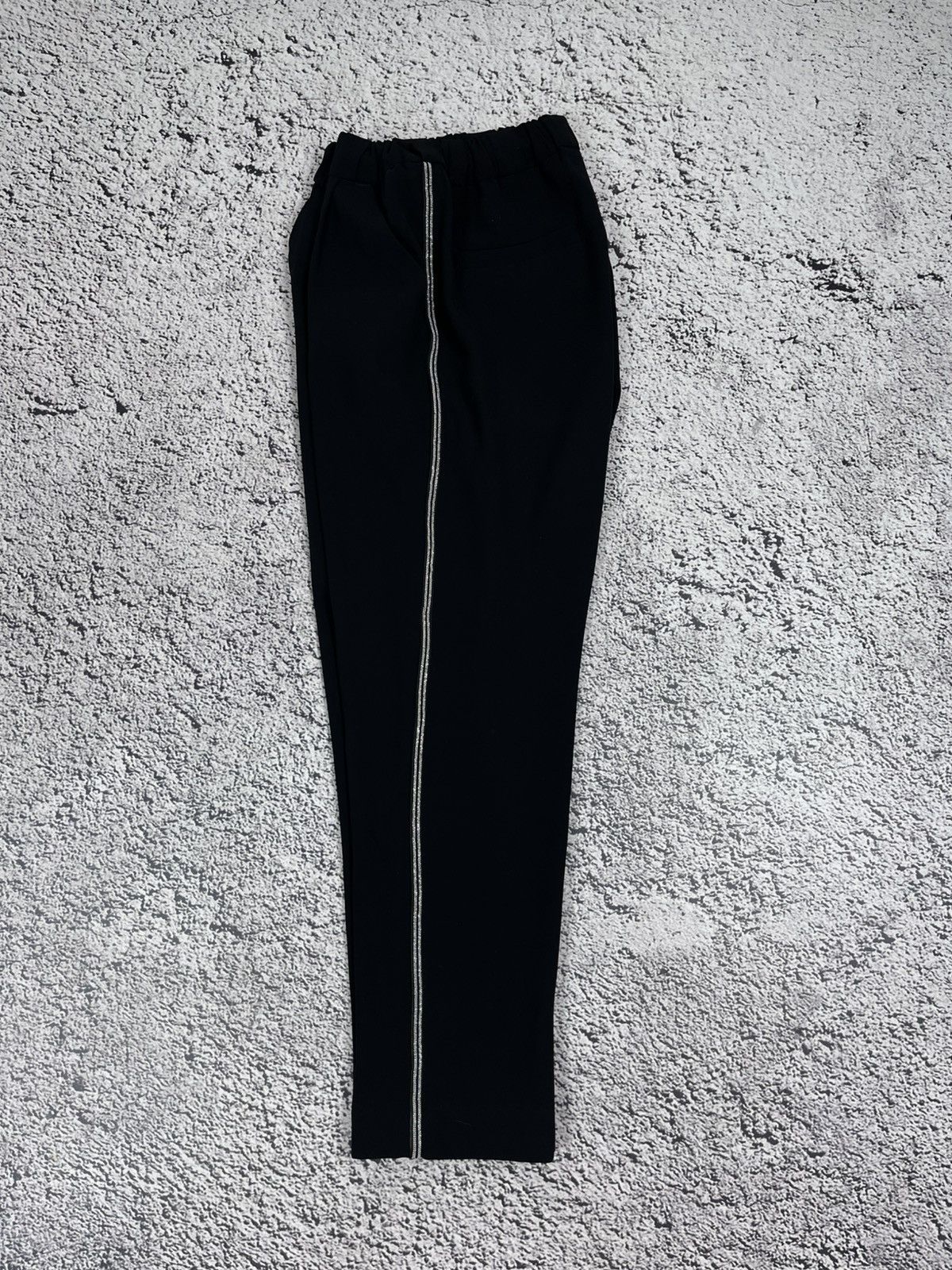 Brunello Cucinelli Brunello Cucinelli Monili Trim Cropped Trousers Black IT 38 Size 26" / US 2 / IT 38 - 6 Thumbnail