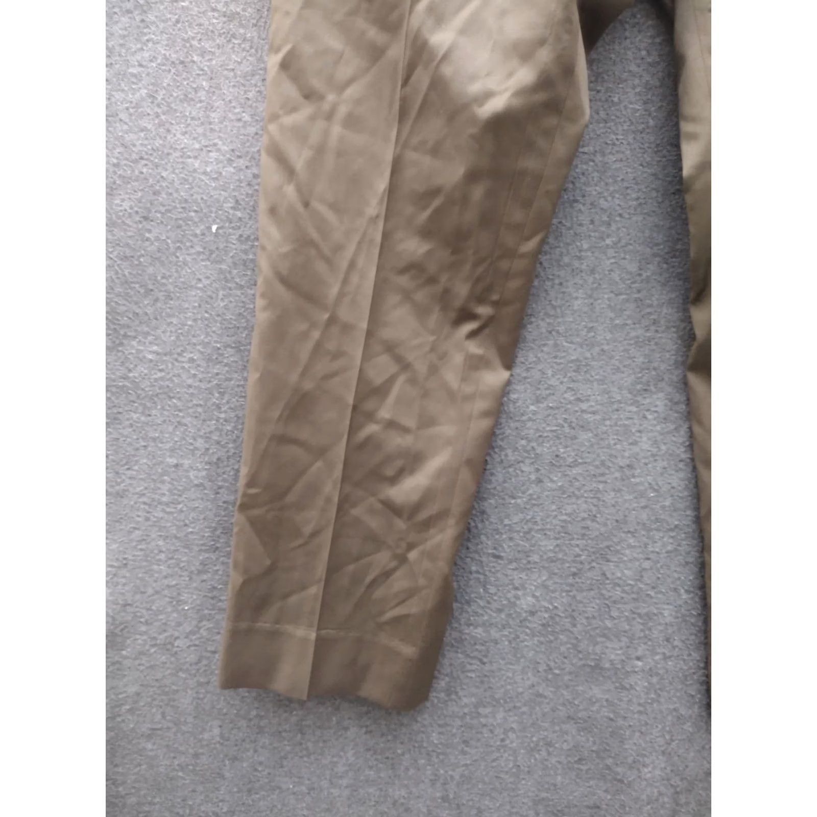 Vintage Mens Khaki Relaxed Tapered Pants Slacks Size M - Beige, Vintage, Chino, 34W 27In Inseam, Flat Front, Button, Zip, Pockets, Blended Fabric Size US 31 - 5 Thumbnail