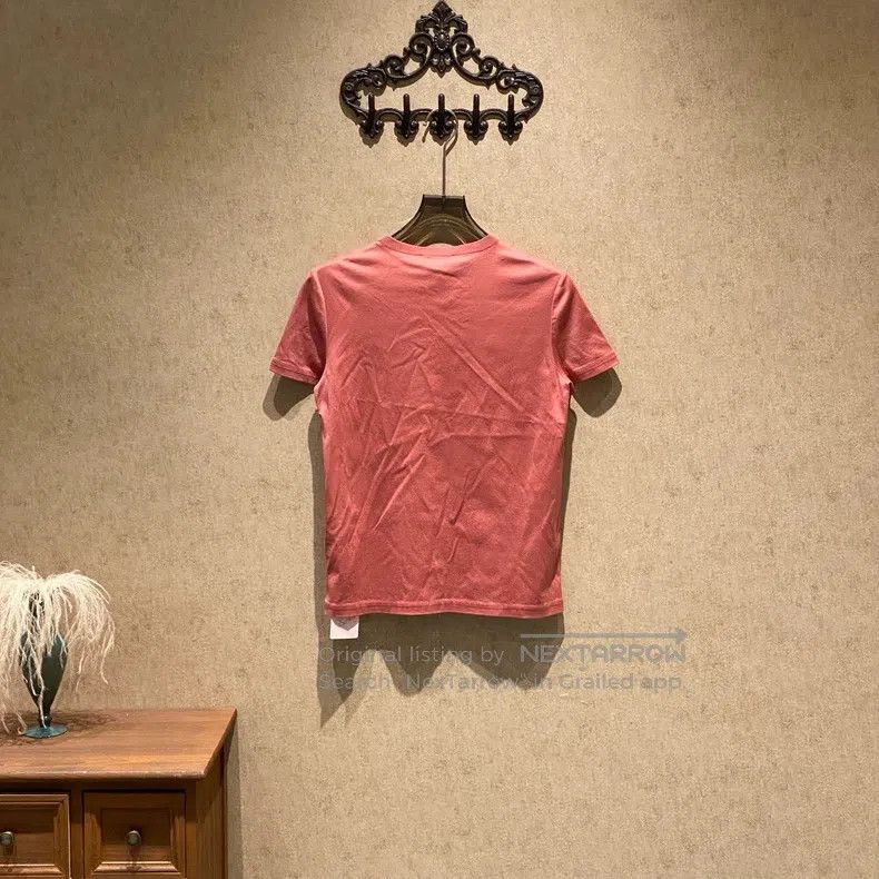 Loro Piana Loro Piana Watermelon Pink Embroidered Logo Short Sleeve Size M / US 6-8 / IT 42-44 - 2 Thumbnail