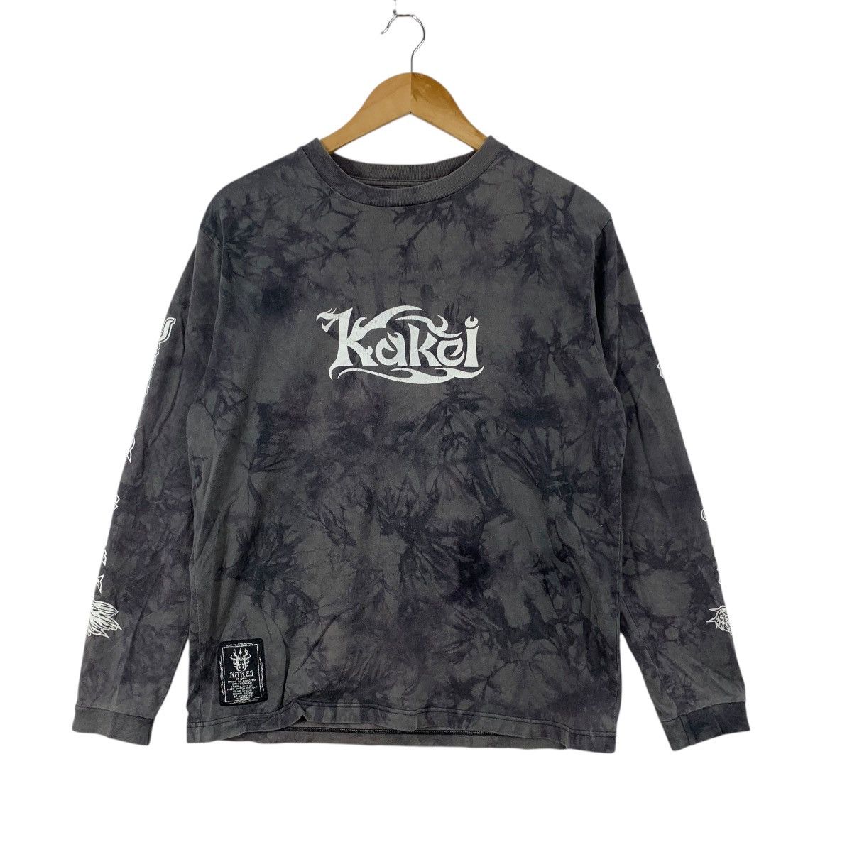 Other KAKEI JAPAN DRAGON Tribal Tie Dye Flame Tee Shirt Top Japan Size US L / EU 52-54 / 3 - 4 Thumbnail
