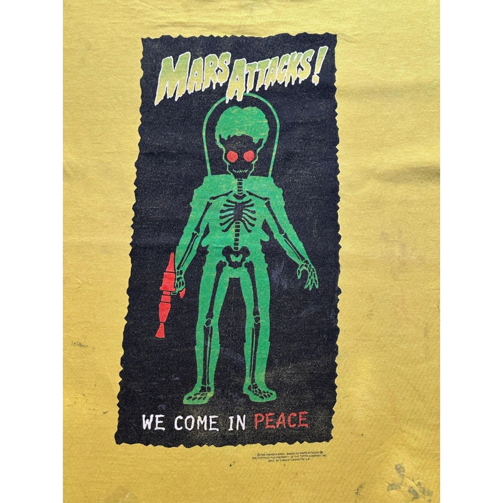 Vintage Rare Vintage 1996 Stanley Desantis Mars Attacks Shirt Size US XL / EU 56 / 4 - 3 Thumbnail