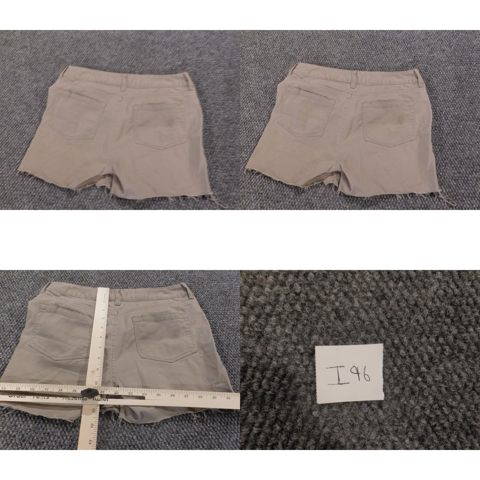 Banana Republic Banana Republic Womens Shorts 0 Beige Cut-Off Chino Classic Version Zip Front Flat Front Cotton Blend Summer Casual Womens Size 28" / US 6 / IT 42 - 8 Thumbnail
