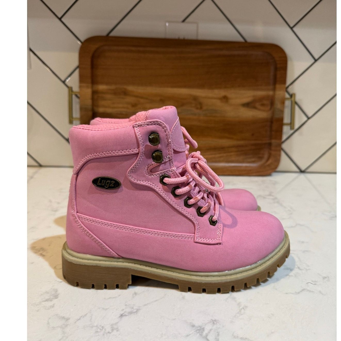 Lugz Lugz Mantle Hi 6-Inch Boots in the Bubblegum Pink size 6 Size US 6 / IT 36 - 1 Thumbnail