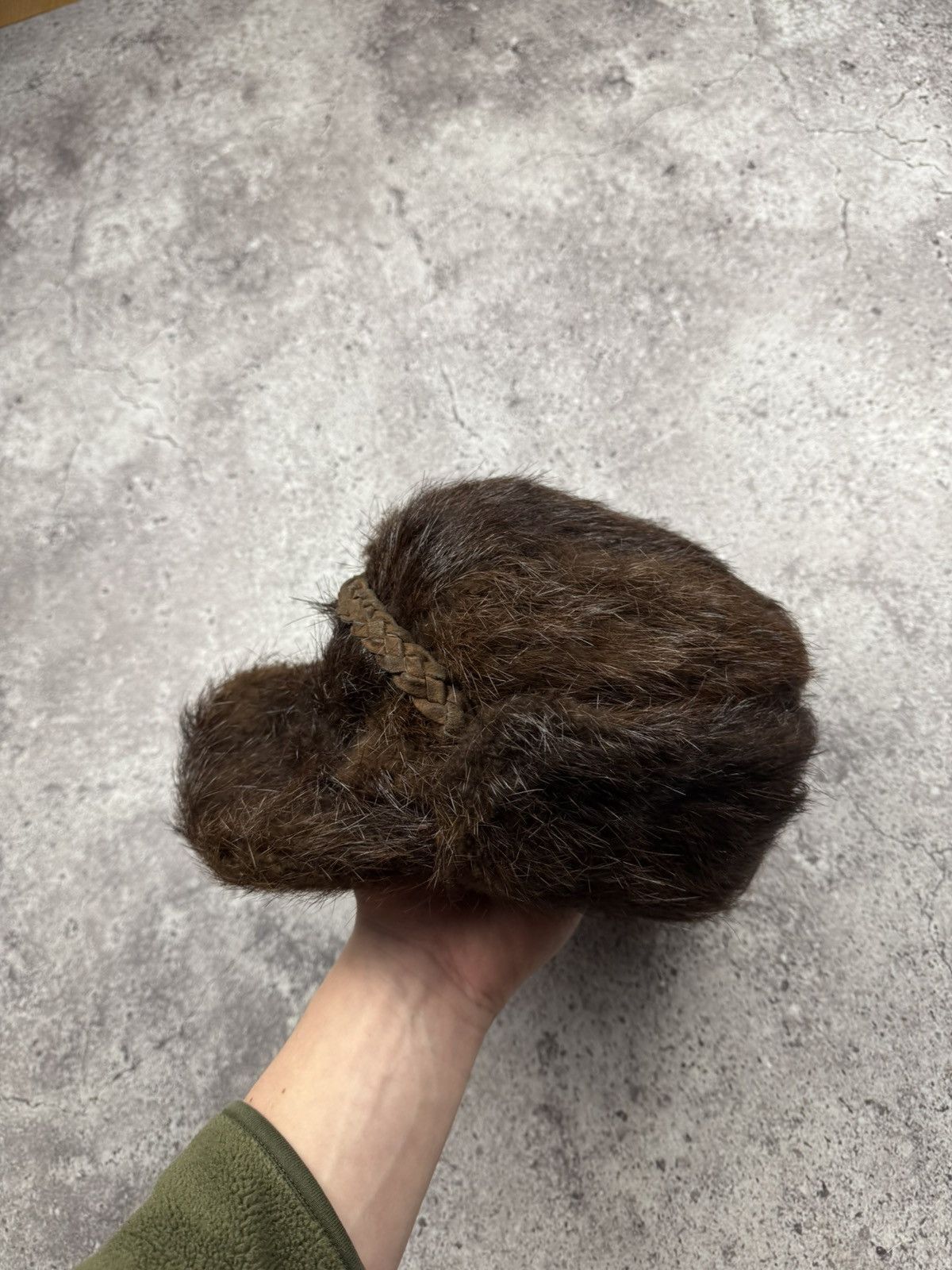 Japanese Brand Vintage Real Fur Trapper Cap Ushanka Hat Fox Muskrat Winter Size ONE SIZE - 2 Thumbnail