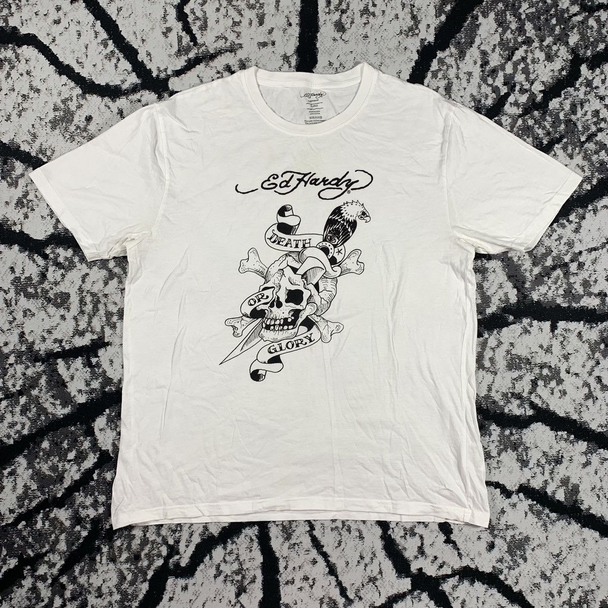 Christian Audigier × Ed Hardy × Vintage Ed hardy T Shirt Tee y2k drip tattoo print Size US XL / EU 56 / 4 - 1 Thumbnail