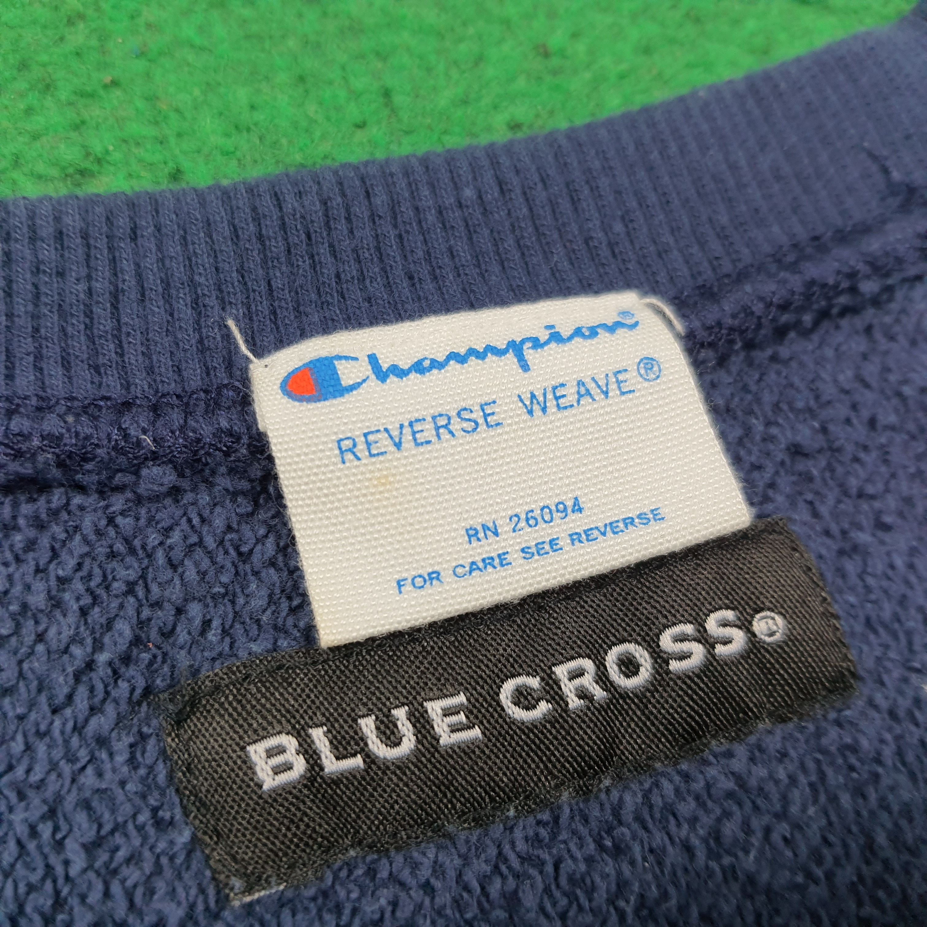 Champion Vintage Blue Cross x Champion Rare Sweatshirt C279N15 Size US S / EU 44-46 / 1 - 7 Thumbnail