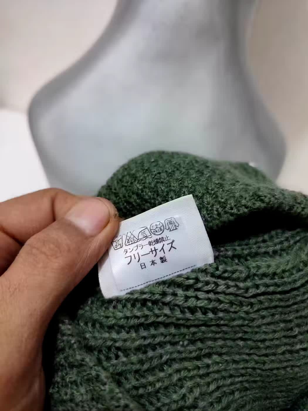 Lacoste Vintage Lacoste Olive Beanie Hats Size ONE SIZE - 9 Thumbnail