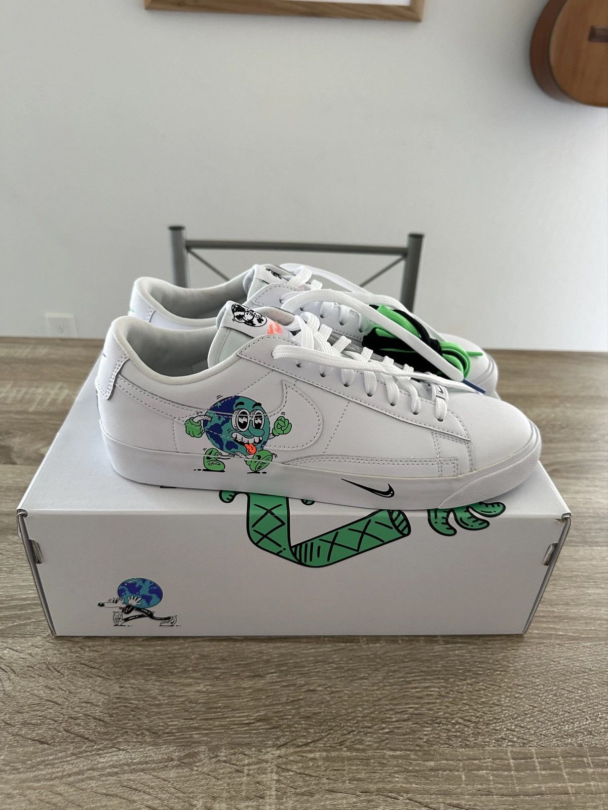 Nike Nike Blazer Flyleather QS Steve Harrington Earth Day 2019 Size US 11 / EU 44 - 1 Thumbnail